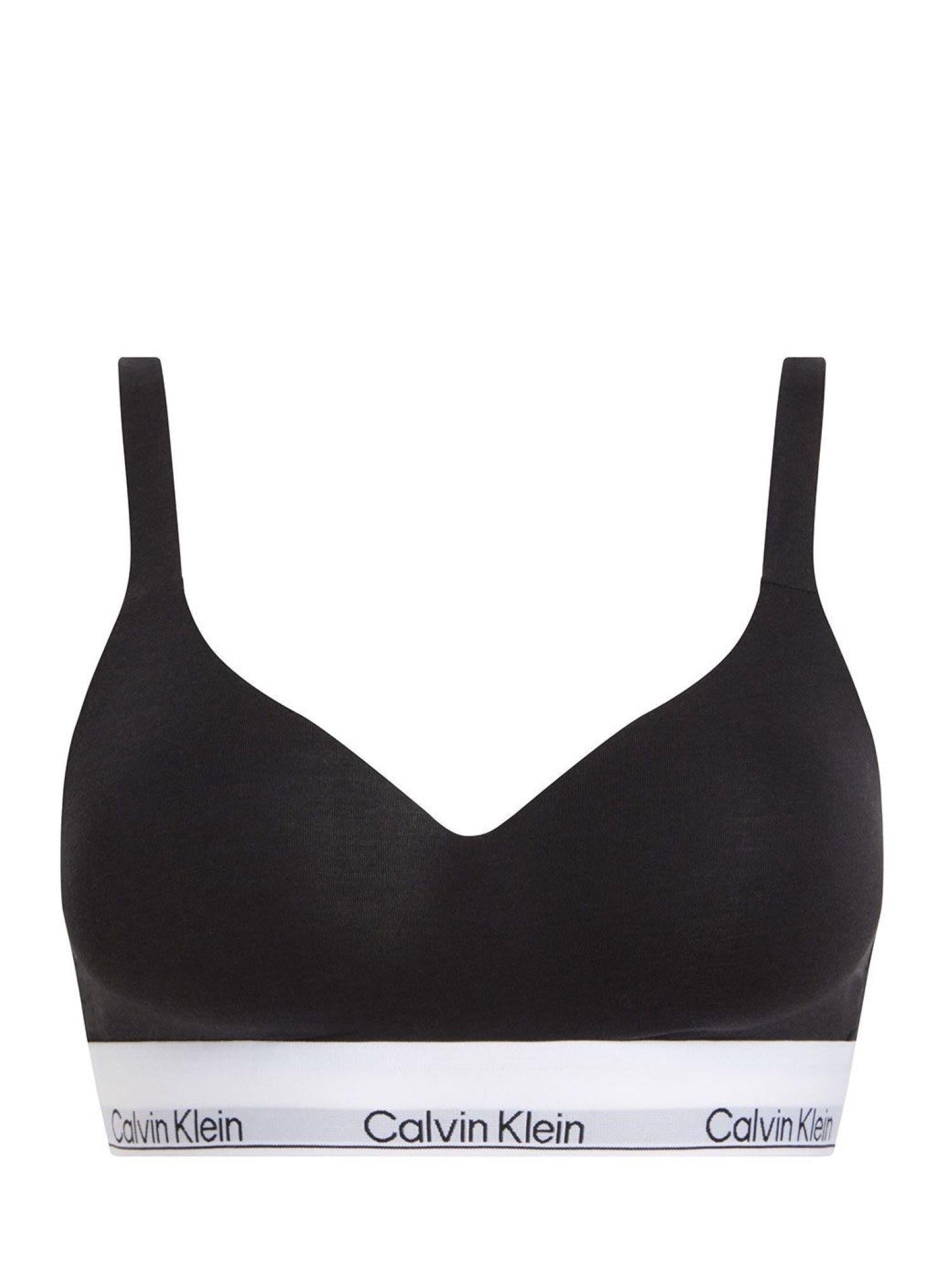 Calvin Klein reggiseno imbottito con fascia logata nero 000QF7900E UB1 Calvin Klein Underwear
