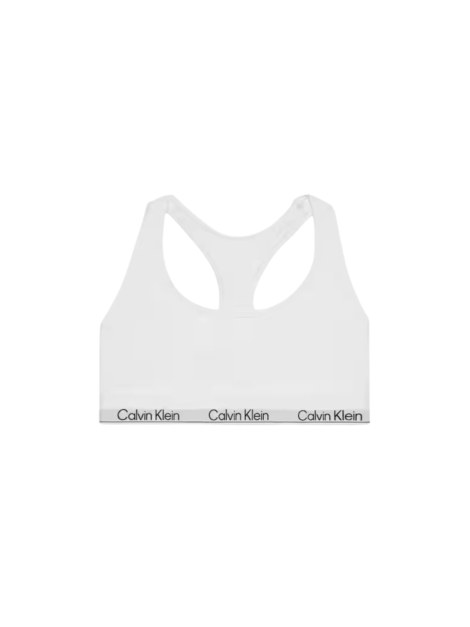 Calvin Klein bralette donna con fascia logata bianco LV00QF8493 100 Calvin Klein Underwear
