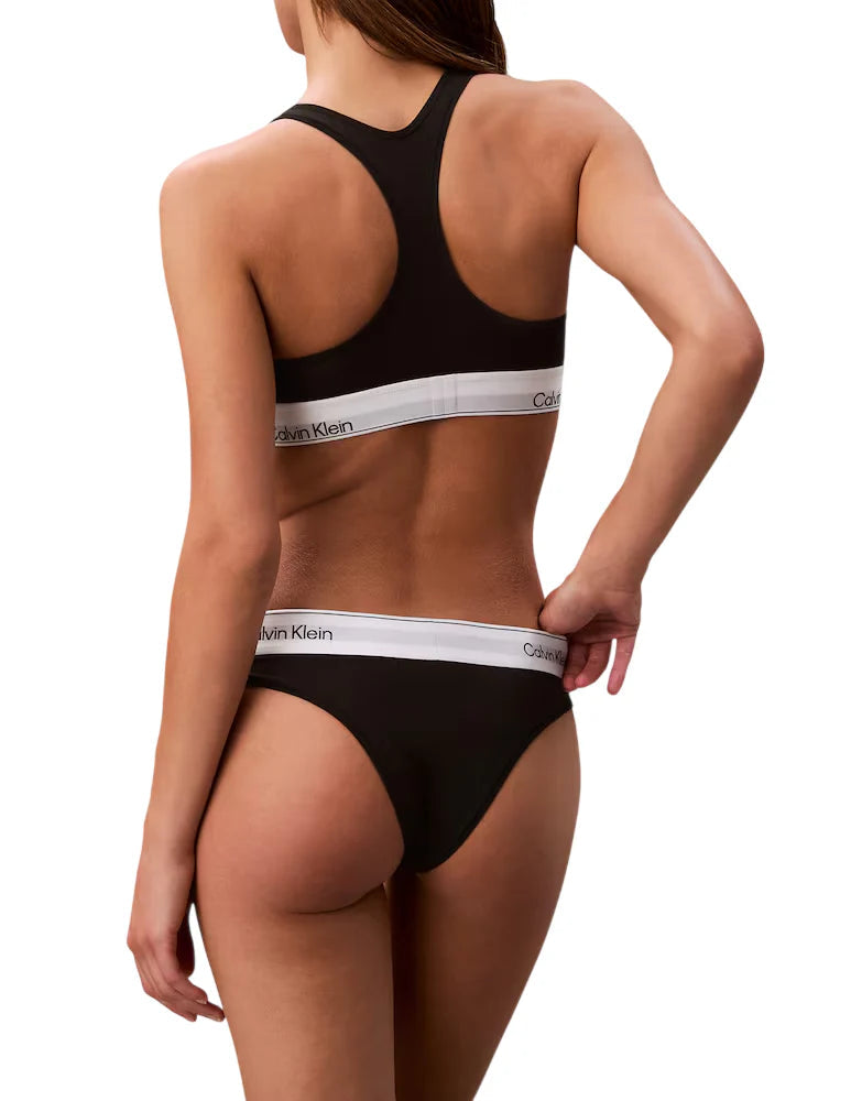 Calvin Klein bralette donna con fascia logata nero LV00QF8493 UB1 Calvin Klein Underwear