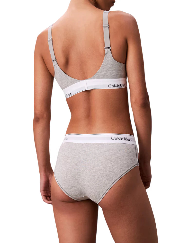 Calvin Klein reggiseno donna con fascia logata grigio LV00QF8500 P7A Calvin Klein Underwear