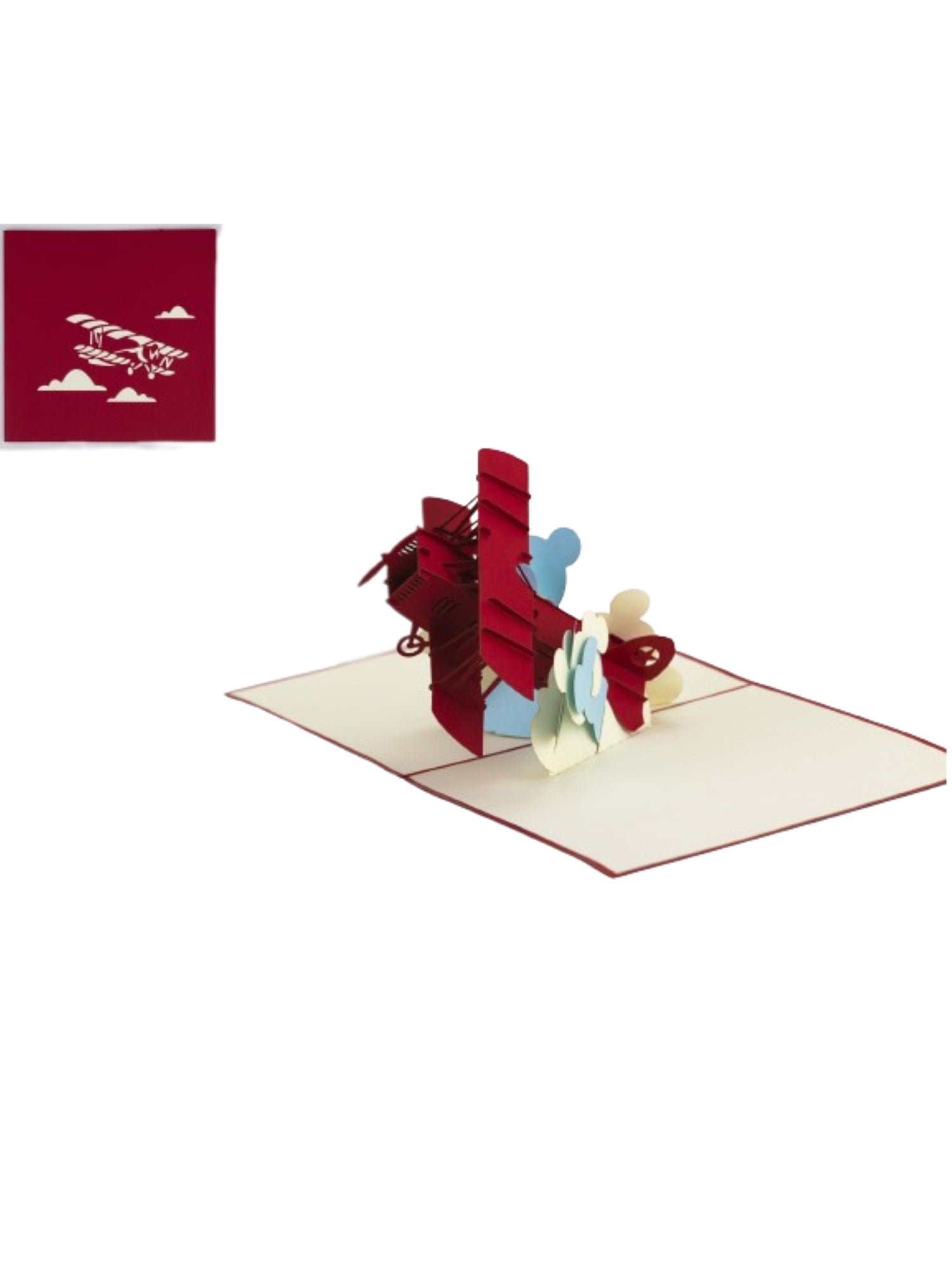 Origamo biglietto di auguri Biplano KN003 BIPLANO ORIGAMO