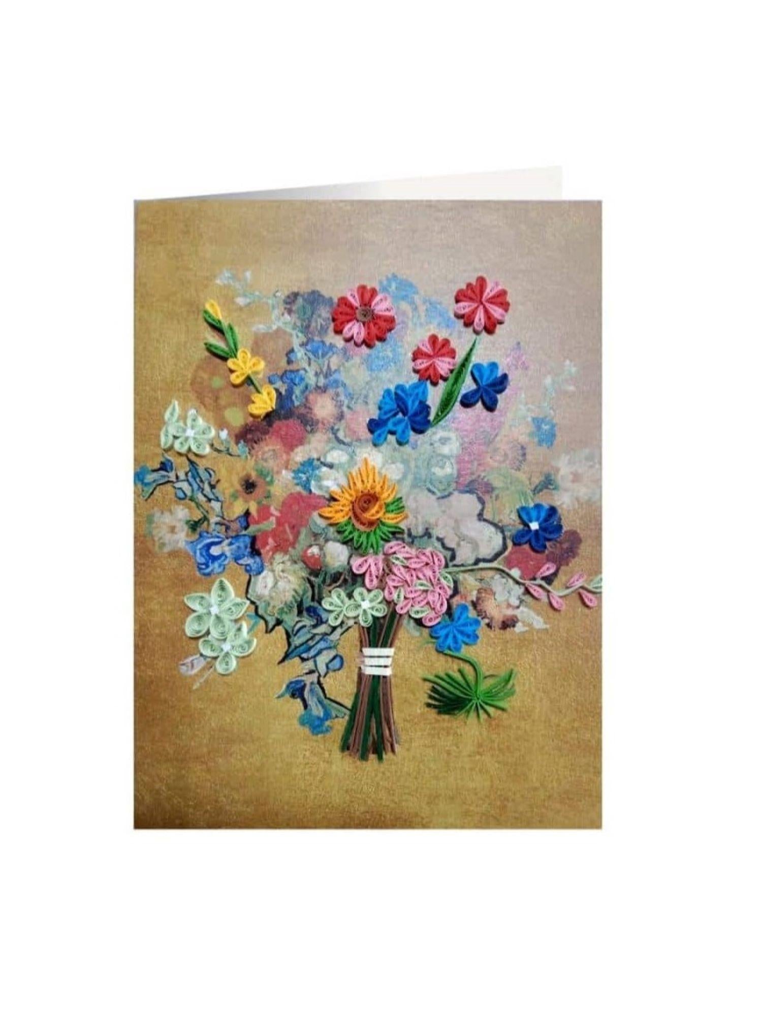 Origamo biglietto di auguri handmade bouquet VG007 50TH ANNIVERSARY ORIGAMO