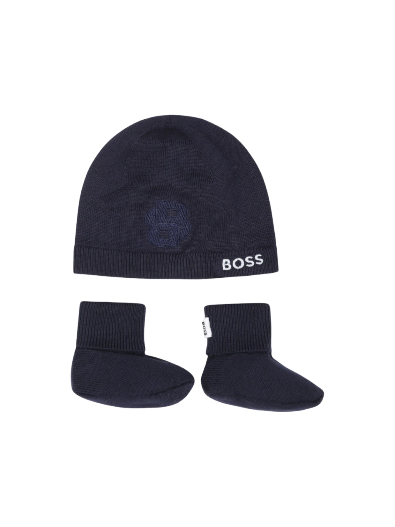 Boss set cappello e calzini in maglia blu J51633 MARINE BOSS