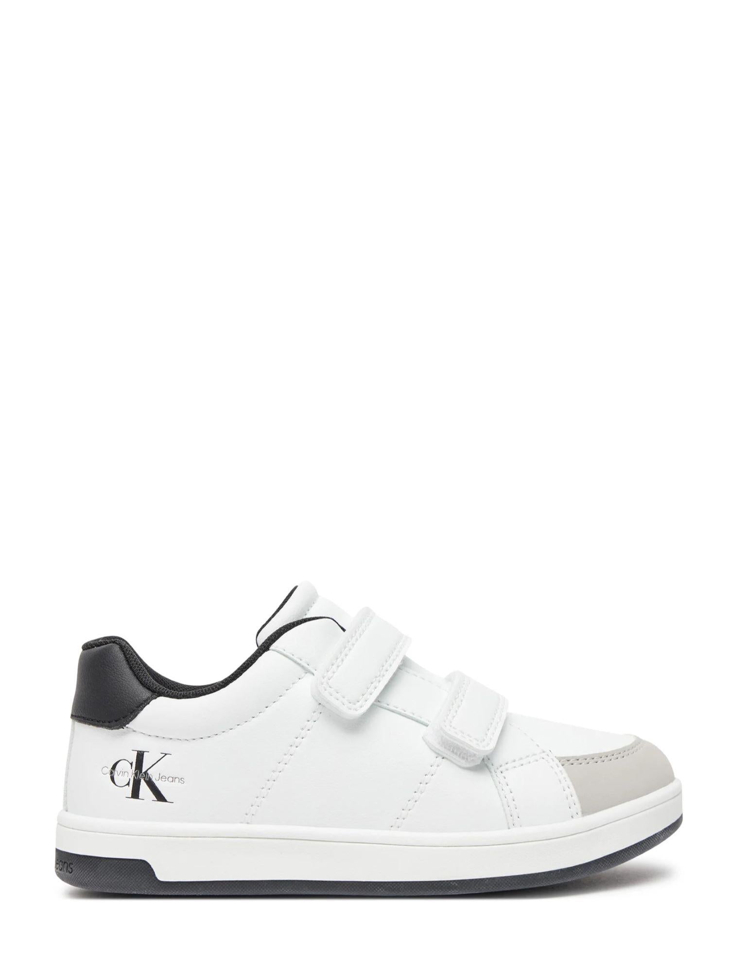 Calvin Klein Jeans sneakers in ecopelle con velcro bianco V1X9-81045-1355 X002 Calvin Klein Footwear
