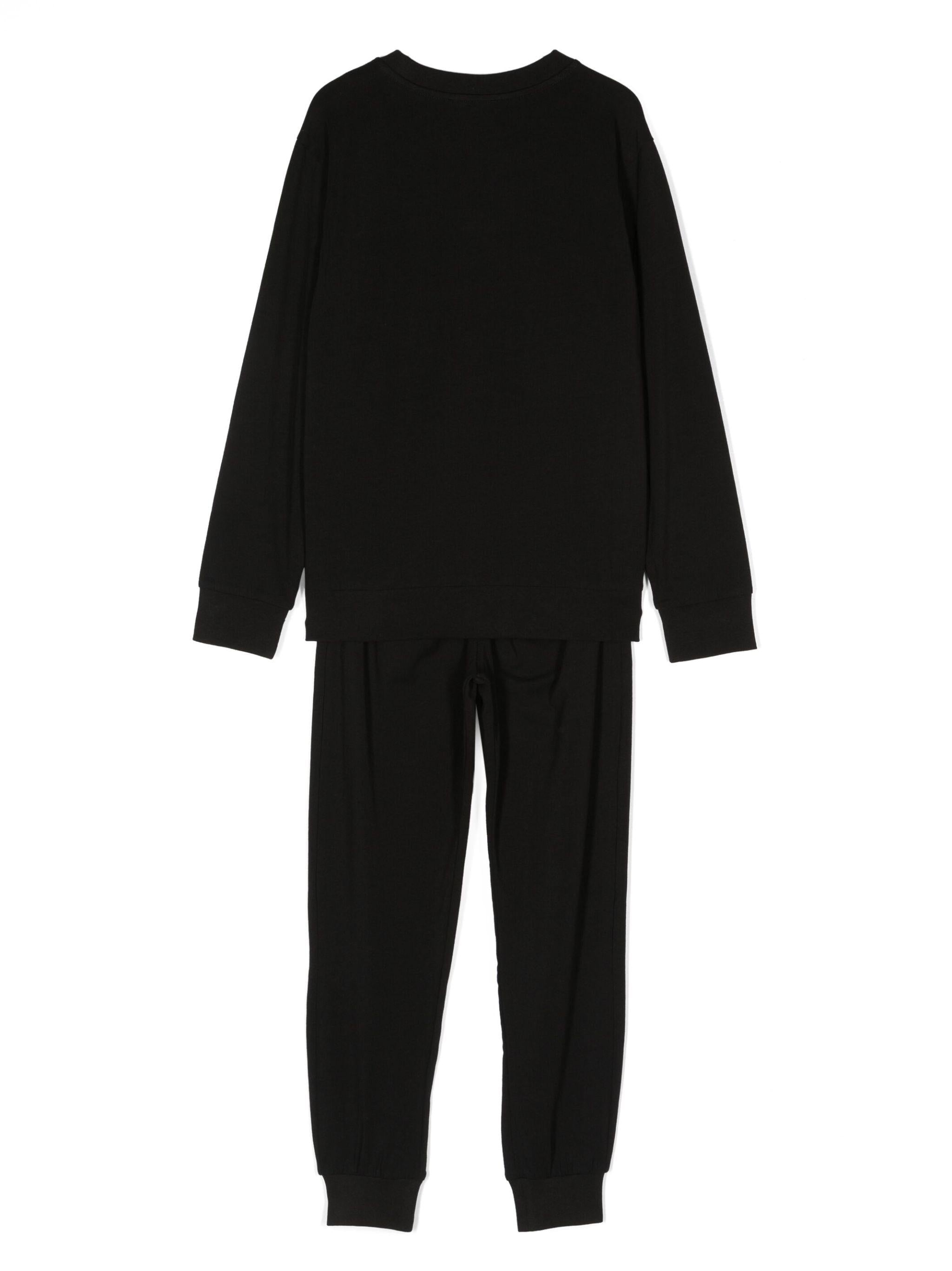 Diesel pigiama bambino in jersey nero J01493-KYATR K900 DIESEL