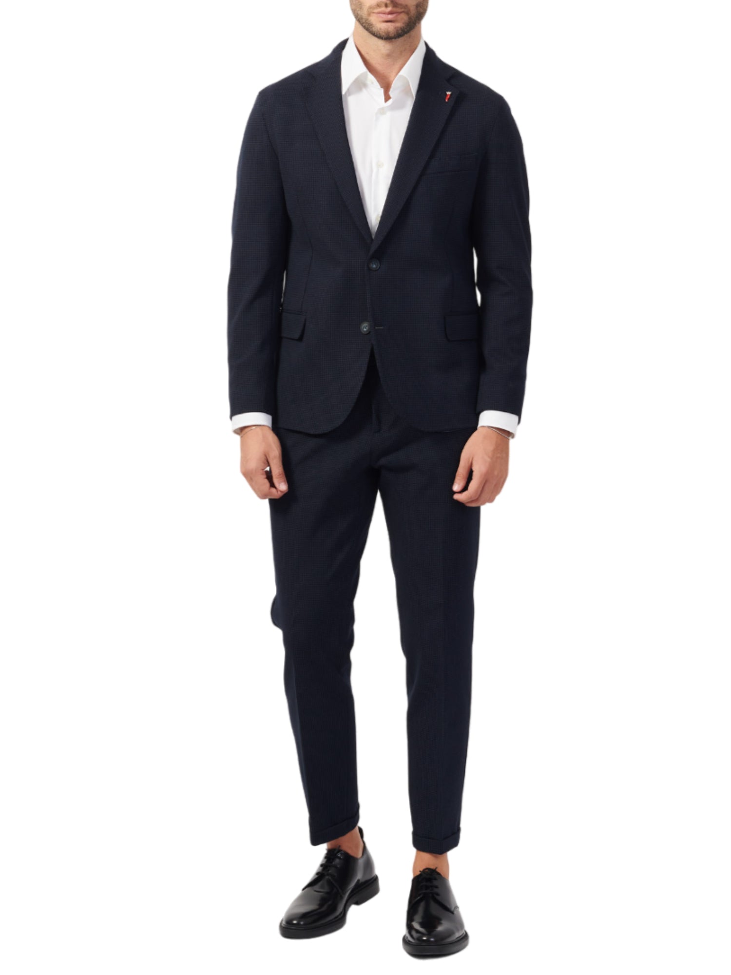 Mulish completo giacca monopetto e pantaloni con motivo puntinato nero ANDROMEDA-ABS990 NERO MULISH