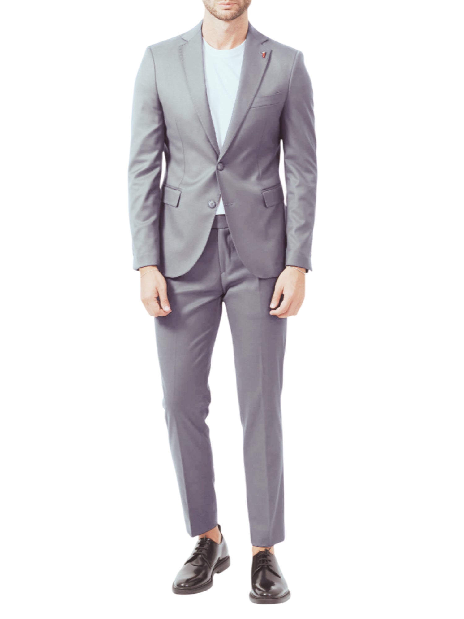 Mulish abito elegante uomo giacca e pantaloni grigio ZEUS-AB7200 GRIGIO CHIARO MULISH