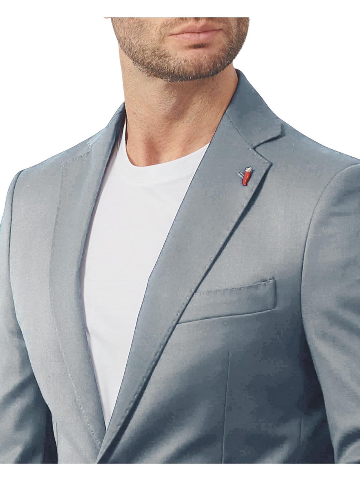 Mulish abito elegante uomo giacca e pantaloni grigio ZEUS-AB7200 GRIGIO CHIARO MULISH