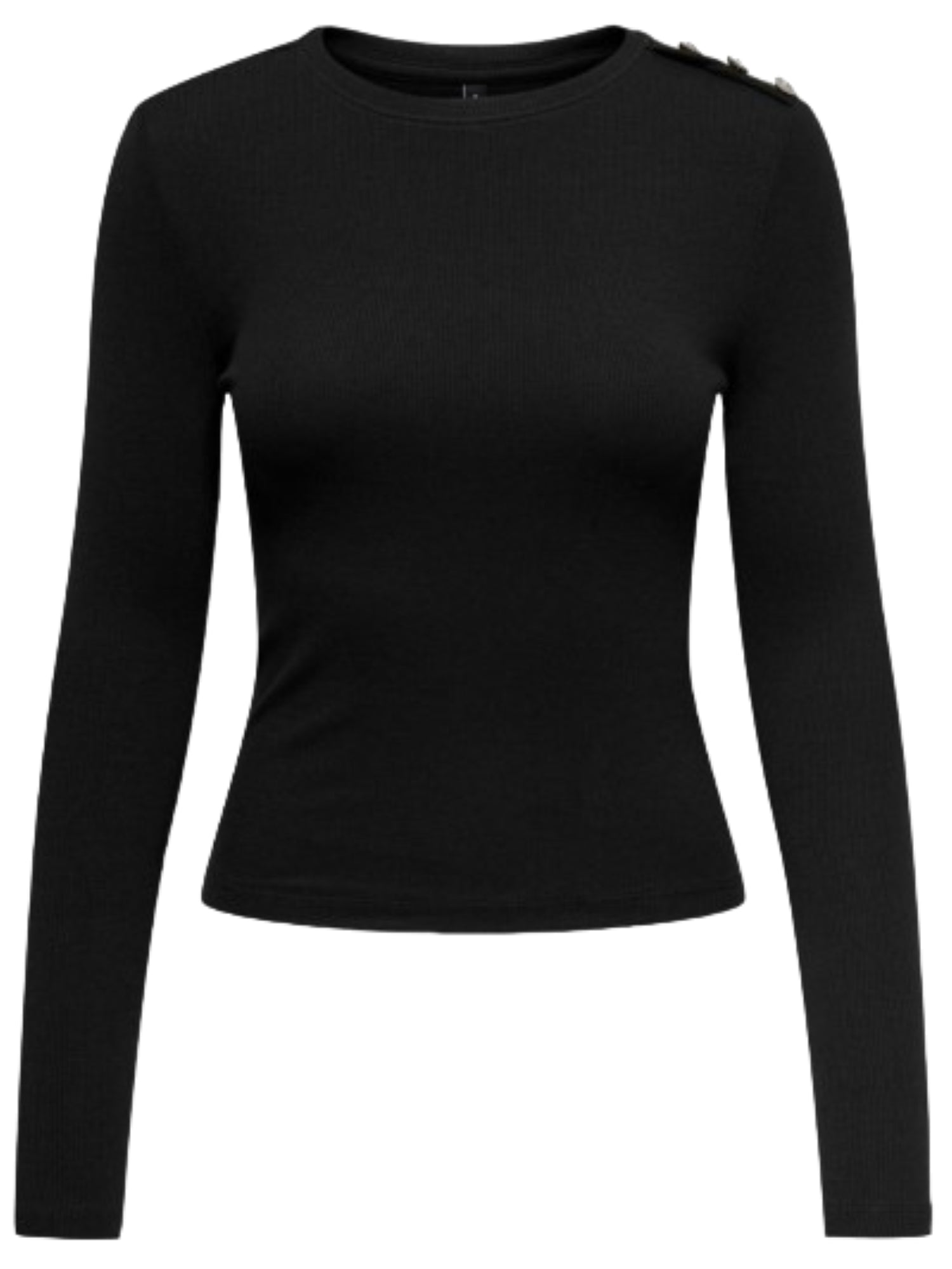Only T-shirt a costine checkie nera 15330371 BLACK-RHINESTONES ONLY