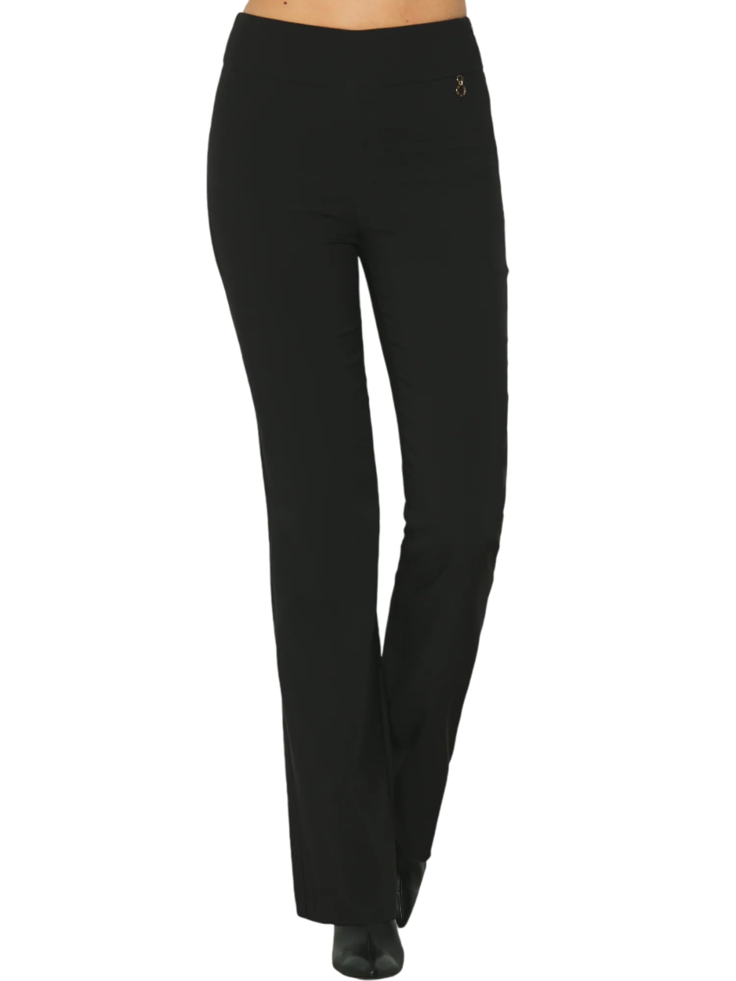 Relish pantaloni flare Balbina vita alta nero BALBINA 1199 RELISH