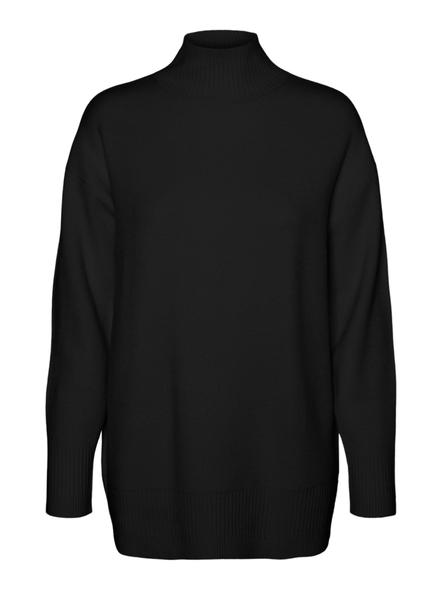 Vero Moda maglia dolcevita Gold in misto viscosa nero 10311395 BLACK VERO MODA
