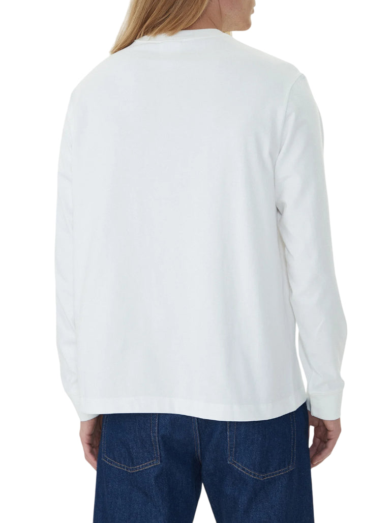 Calvin Klein T-shirt manica lunga con logo bianco LV04LD232G YAF Calvin Klein