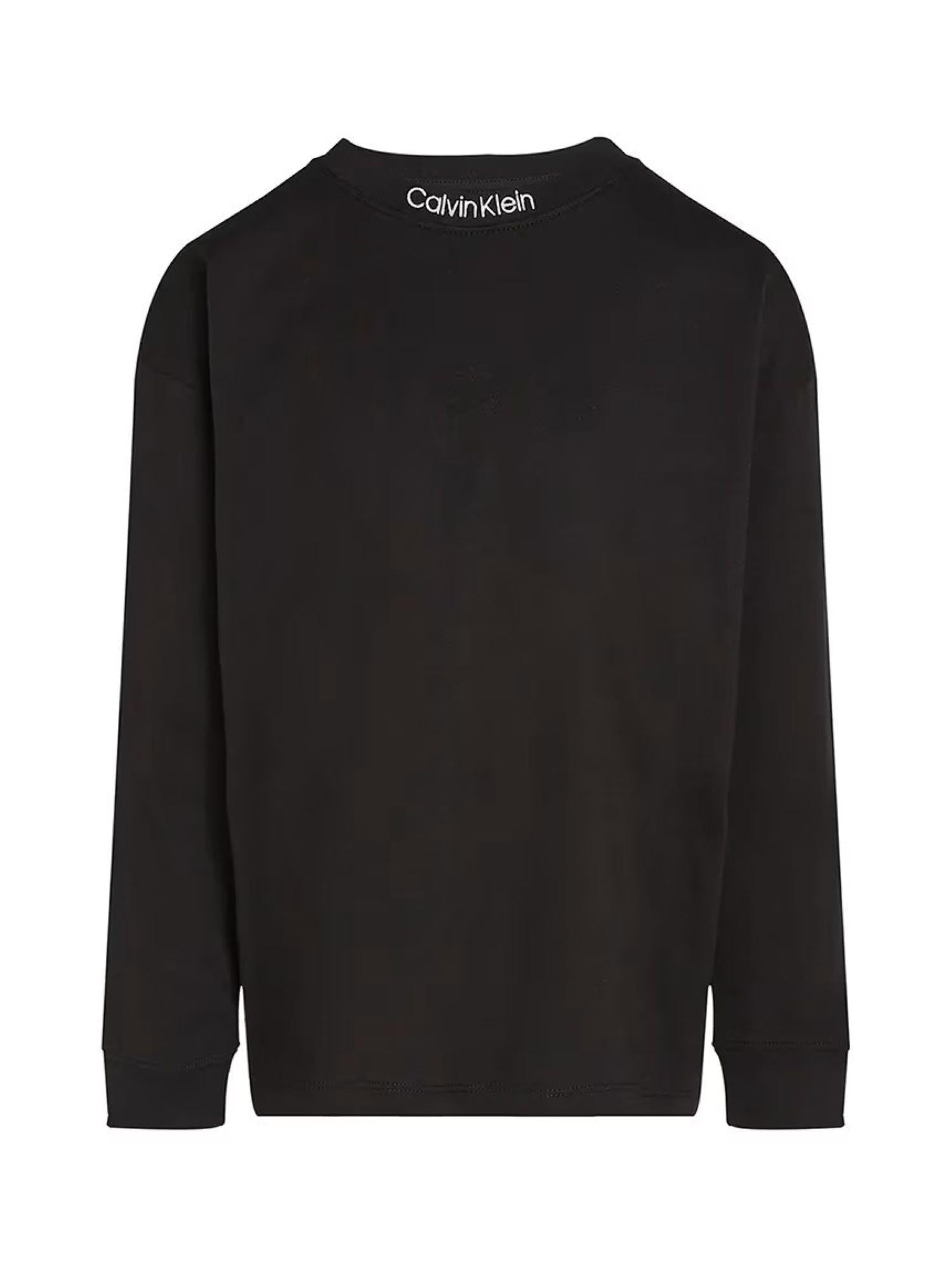 Calvin Klein Jeans T-shirt manica lunga taglio relaxed nero IB0IB02354 BEH Calvin Klein Jeans