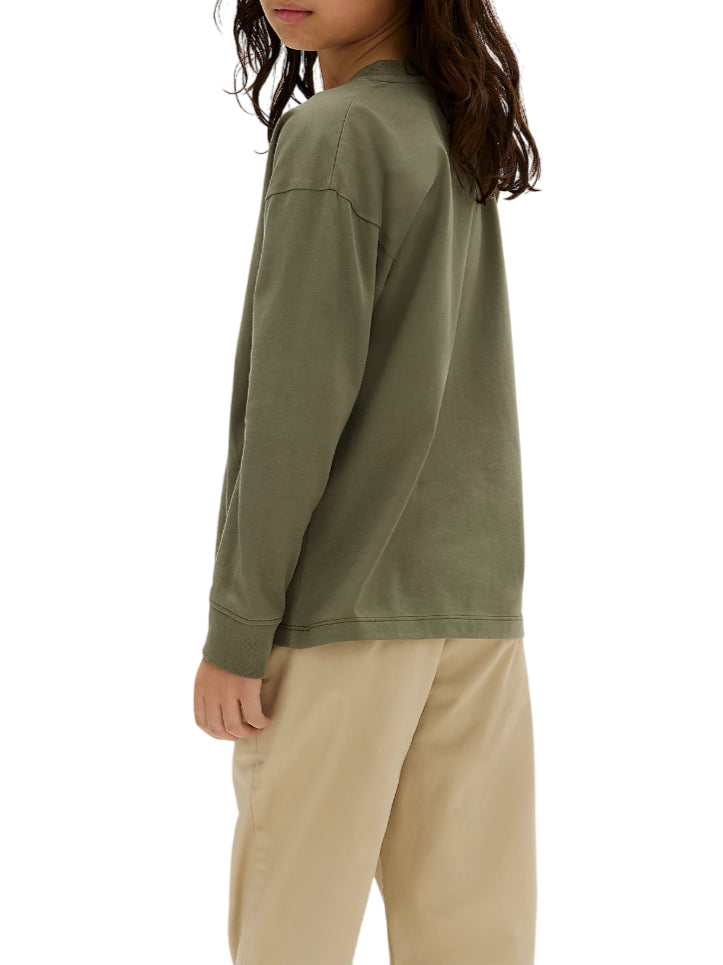 Calvin Klein Jeans T-shirt manica lunga taglio relaxed verde IB0IB02354 LDY Calvin Klein Jeans