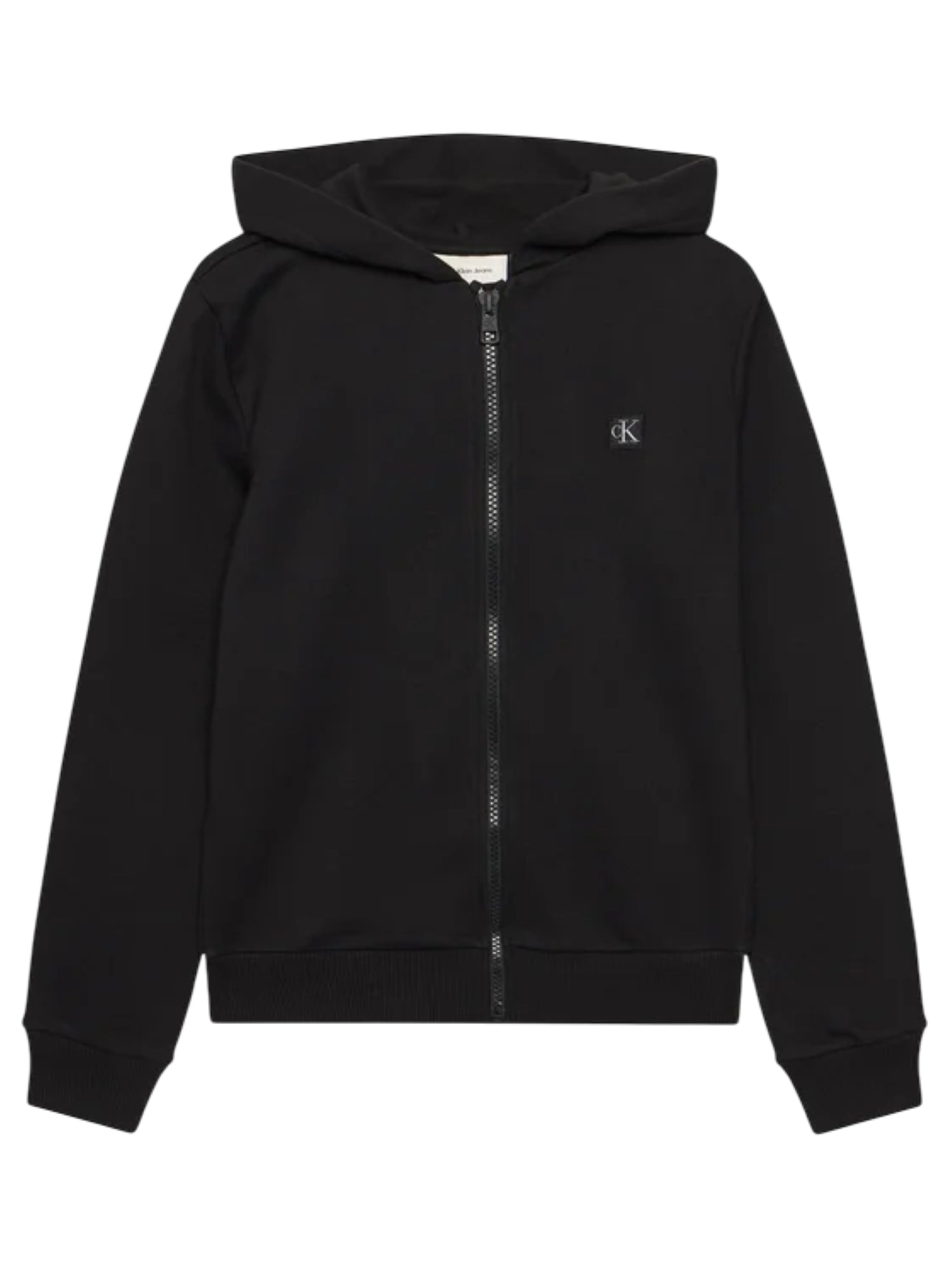 Calvin Klein Jeans felpa con cappuccio e zip unisex nero IU0IU00707 BEH Calvin Klein Jeans
