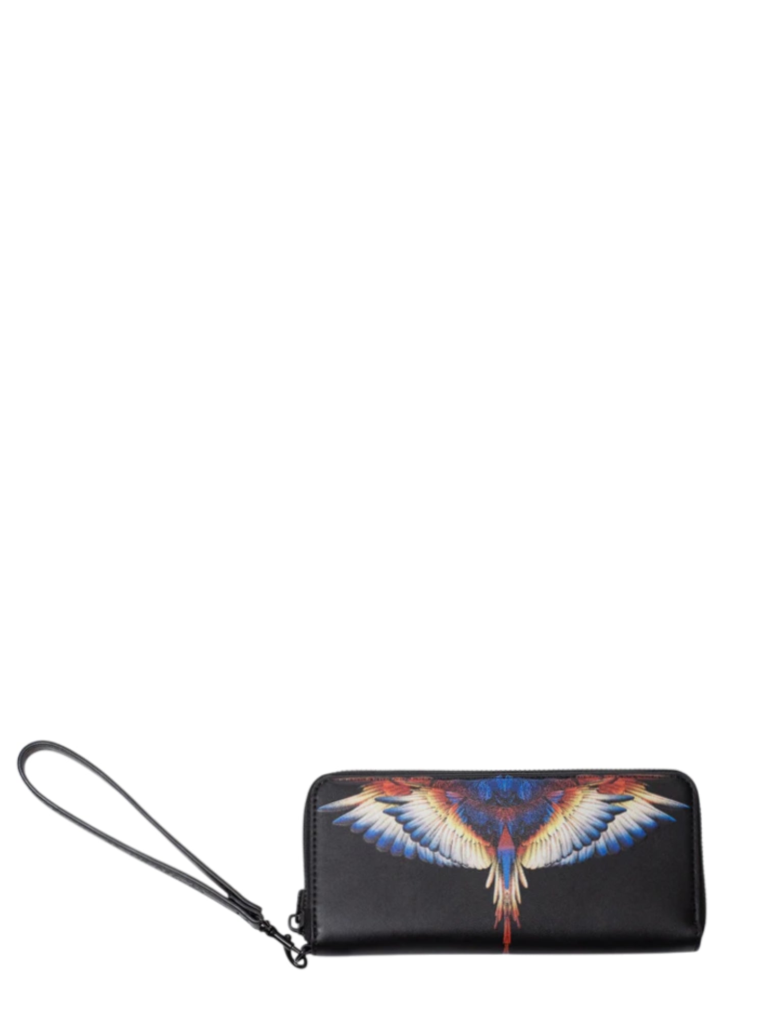 County of Milan portafogli in ecopelle con stampa iconica nero COMAF250172 NERO-WHITE WINGS COUNTY OF MILAN