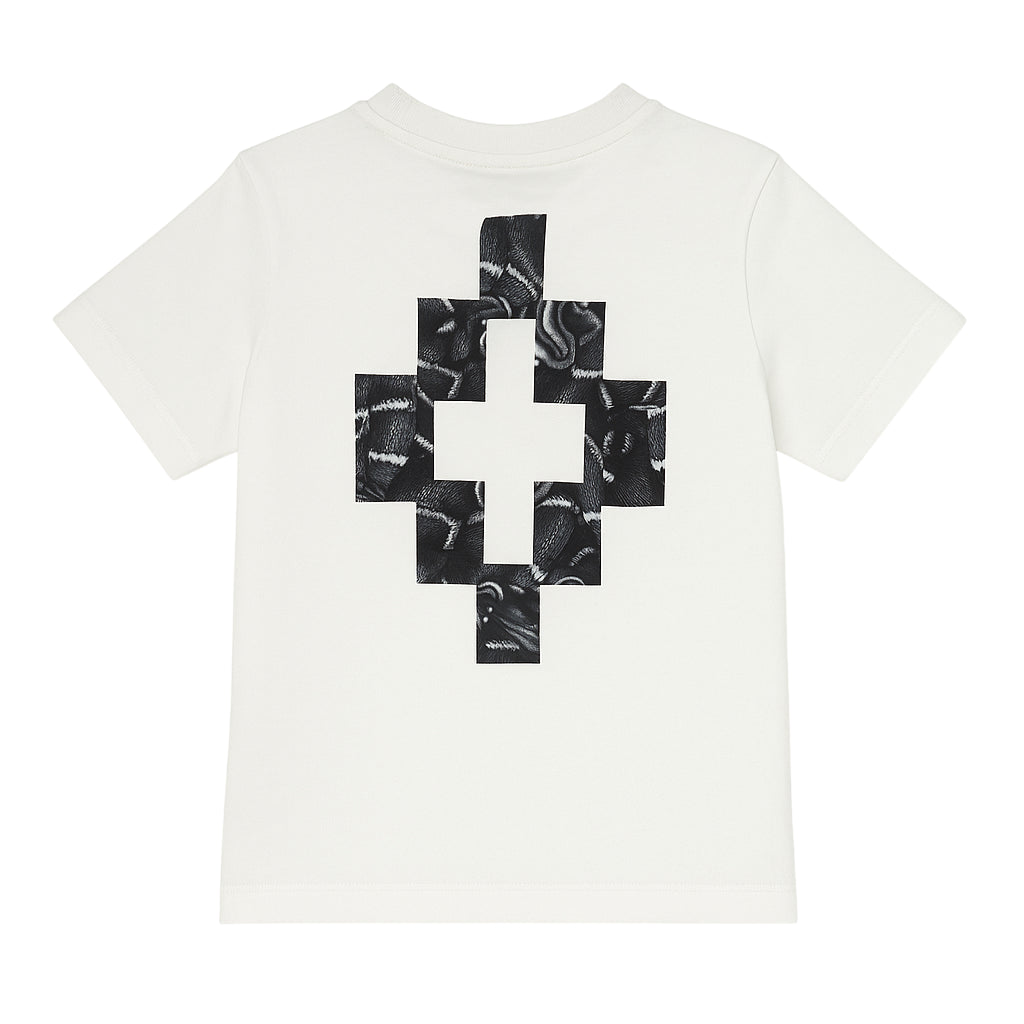 County of Milan T-shirt bambino con logo bianco latte F5CMJBTH043 002 COUNTY OF MILAN KIDS
