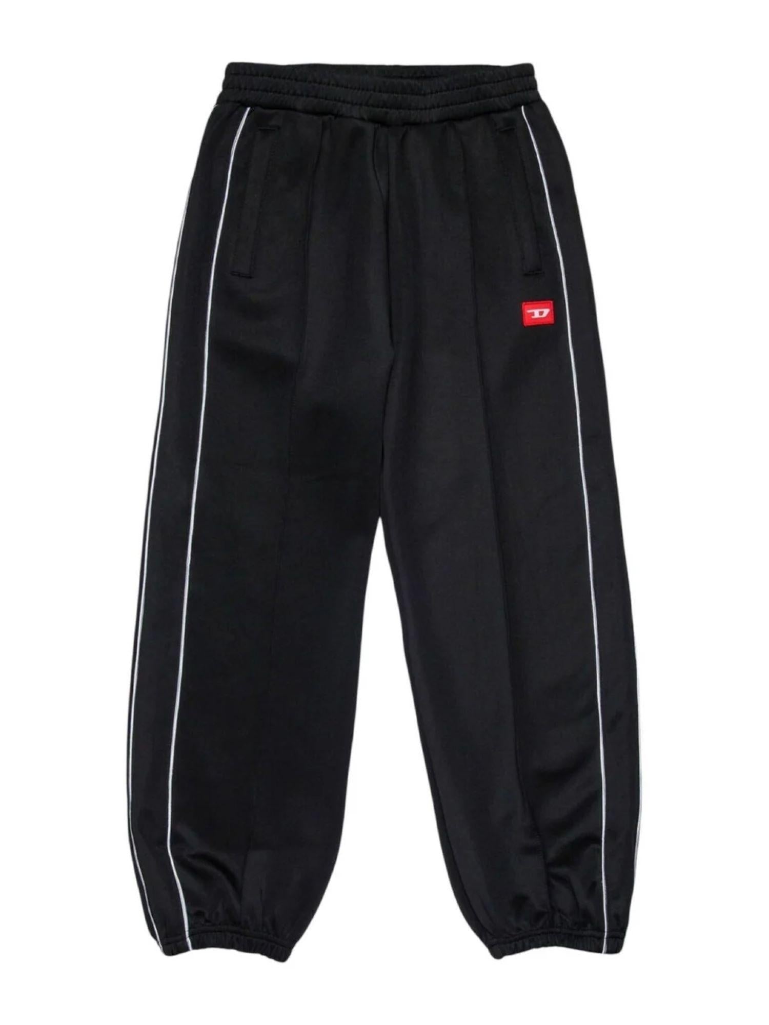 Diesel pantaloni in felpa Pzamperd nero J02447-KYAZB K900 DIESEL