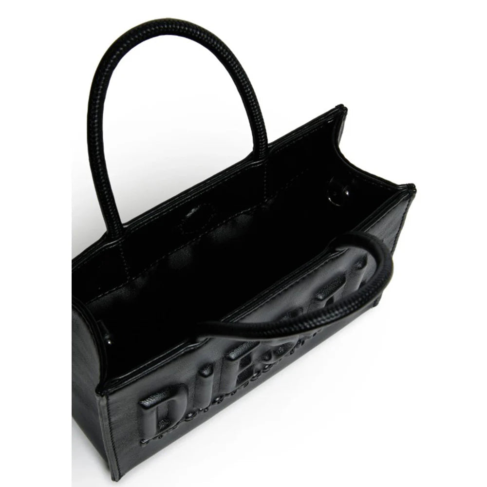 Diesel borsa in ecopelle con logo nero J02529-P8073 T8013 DIESEL