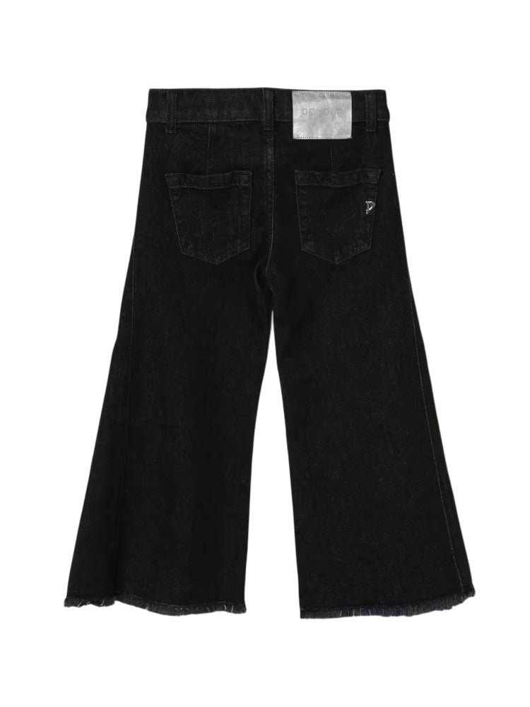 Dondup jeans a zampa bambina lavaggio nero DFPA157CDS041 N000 DONDUP