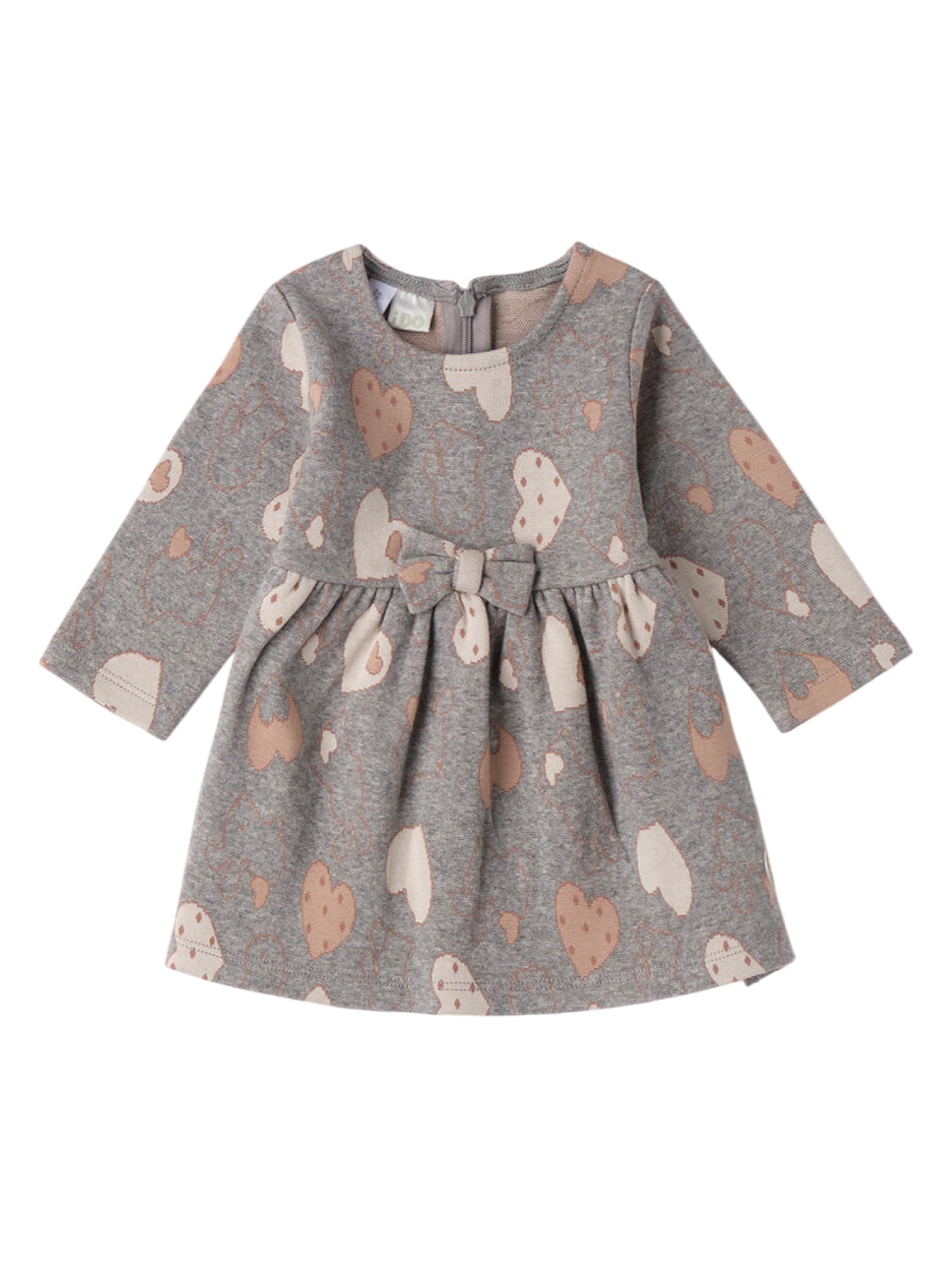 iDo abito neonata in fantasia grigio 4F103 8967 iDO