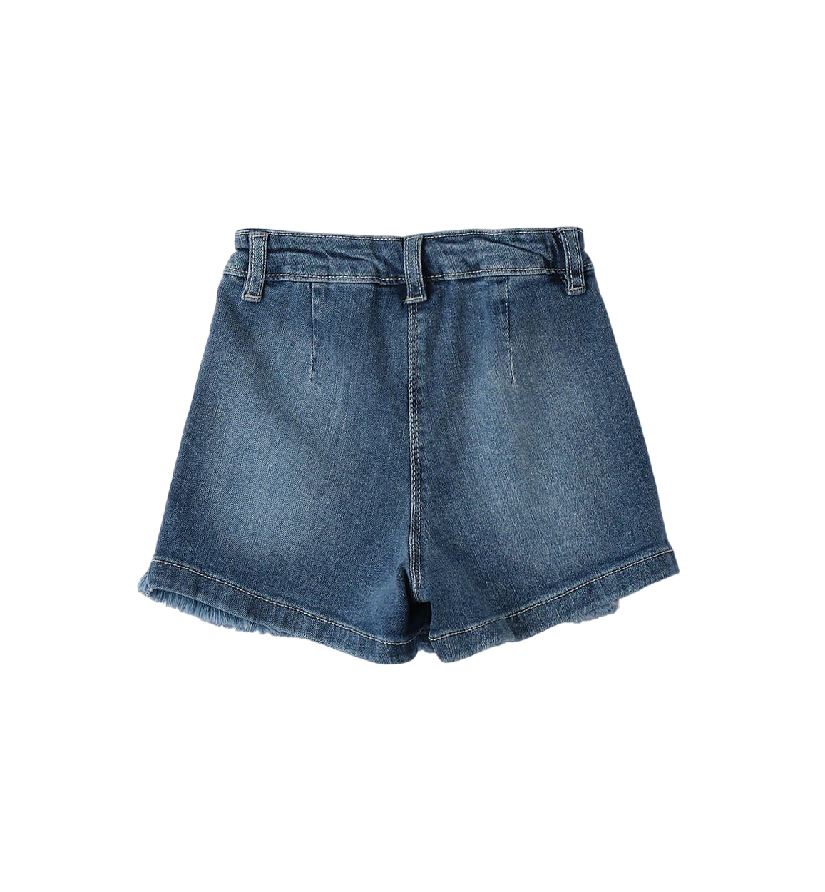 iDo gonna a pieghe in denim lavaggio blu 4F360 7400 iDO