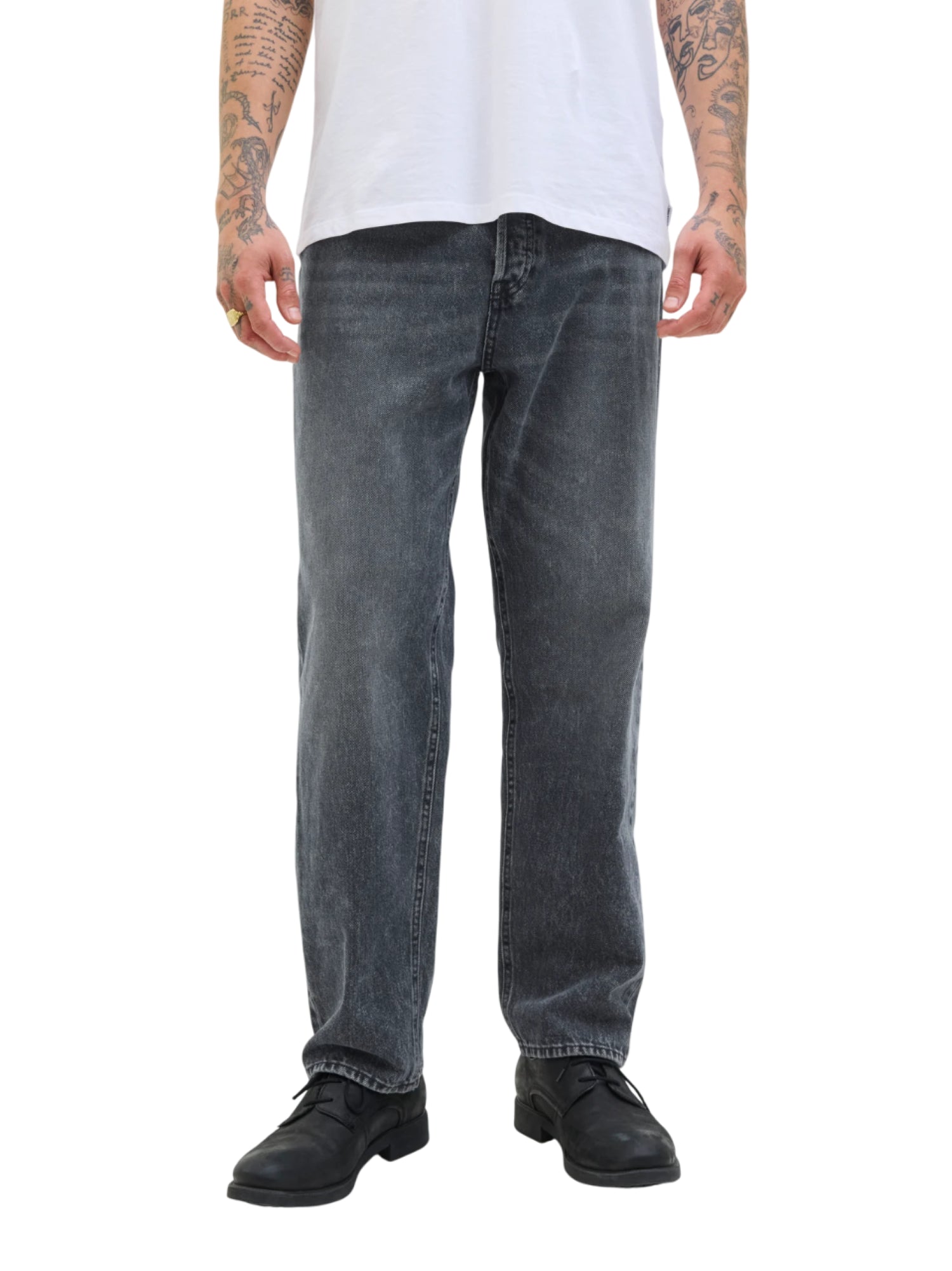 Jack&Jones jeans baggy Eddie gamba dritta lavaggio blu 12278126 SQ227 JACK&JONES