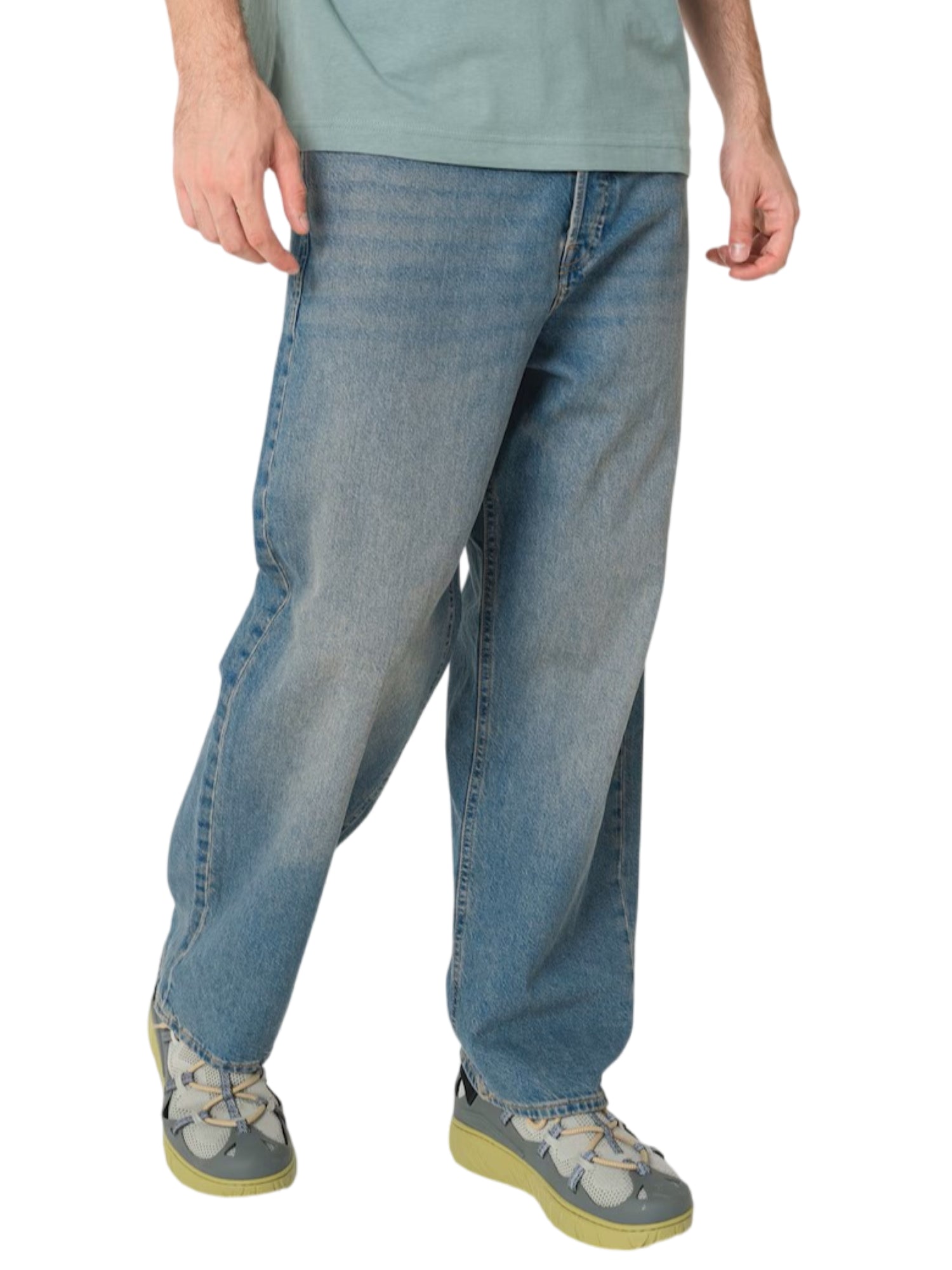 Jack&Jones jeans uomo gamba dritta lavaggio medio 12283871 SQ071 JACK&JONES