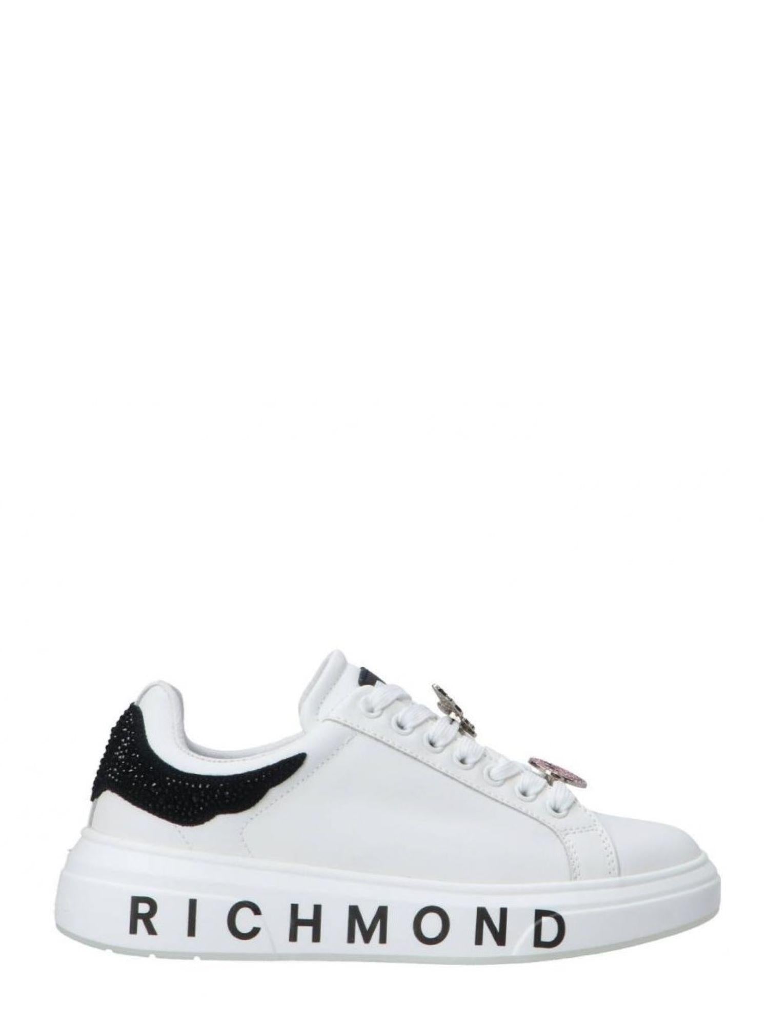 John Richmond sneakers donna in pelle con charms bianco 29007-CP D John RICHMOND