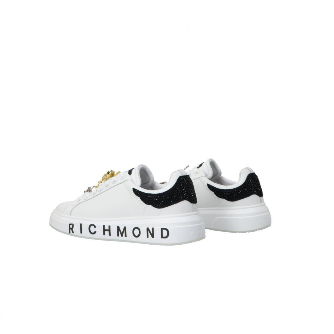 John Richmond sneakers donna in pelle con charms bianco 29007-CP D John RICHMOND