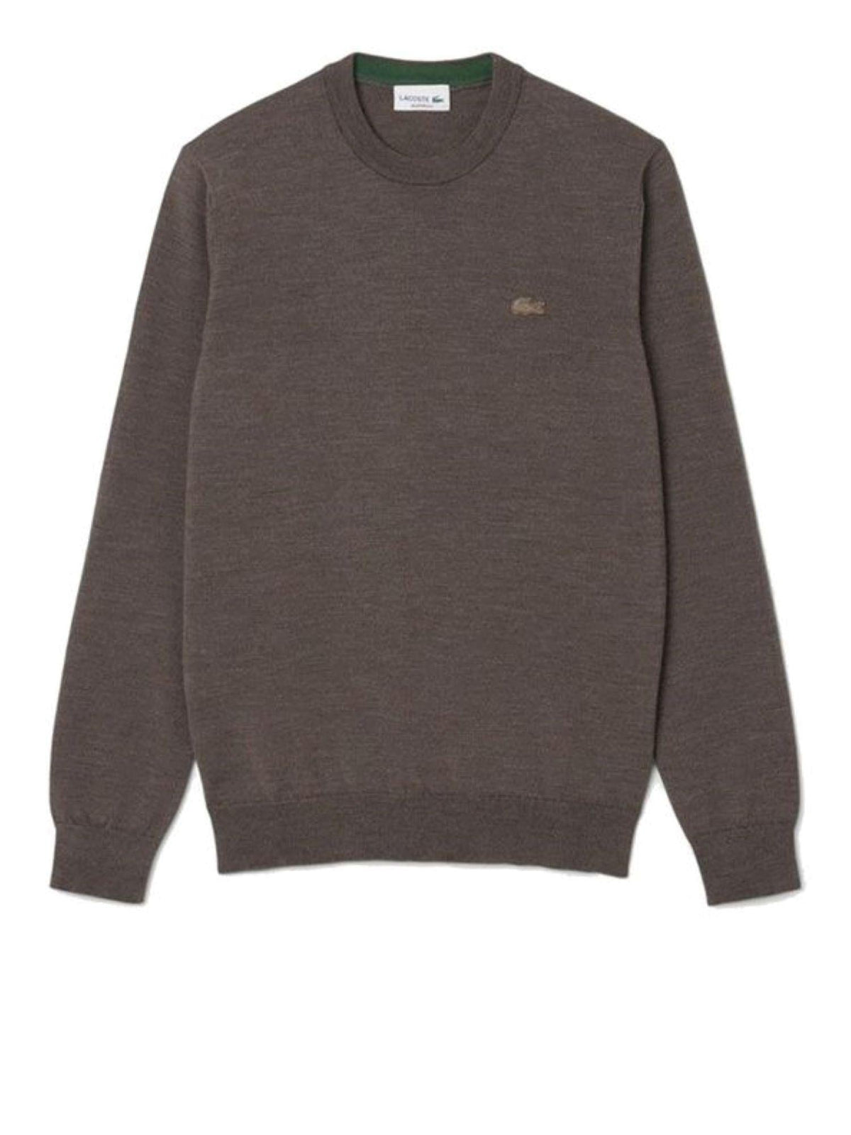 Lacoste maglia uomo in lana tortora melange AH1969 ZBC LACOSTE