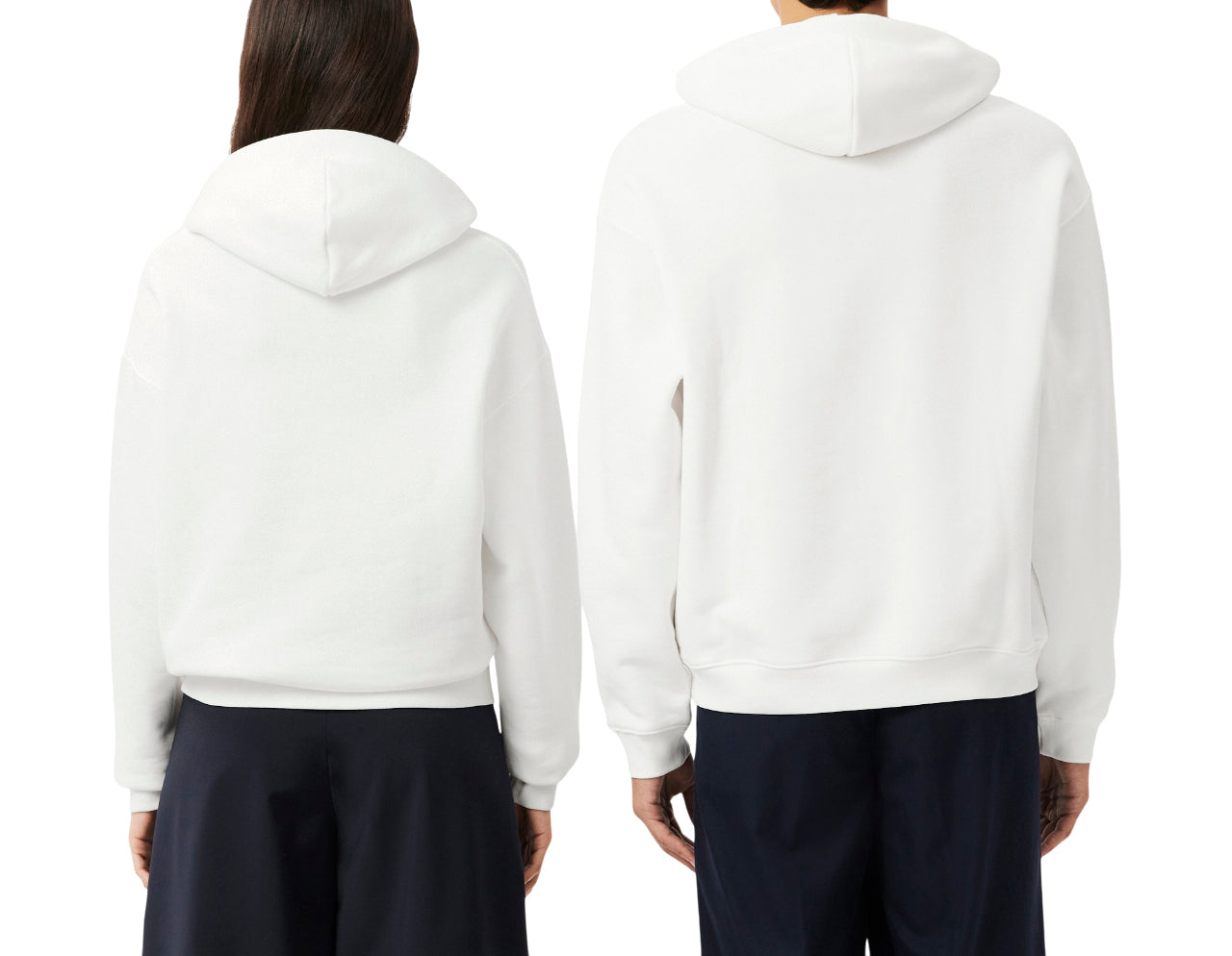 Lacoste felpa con cappuccio in cotone bianco SH7741 70V LACOSTE