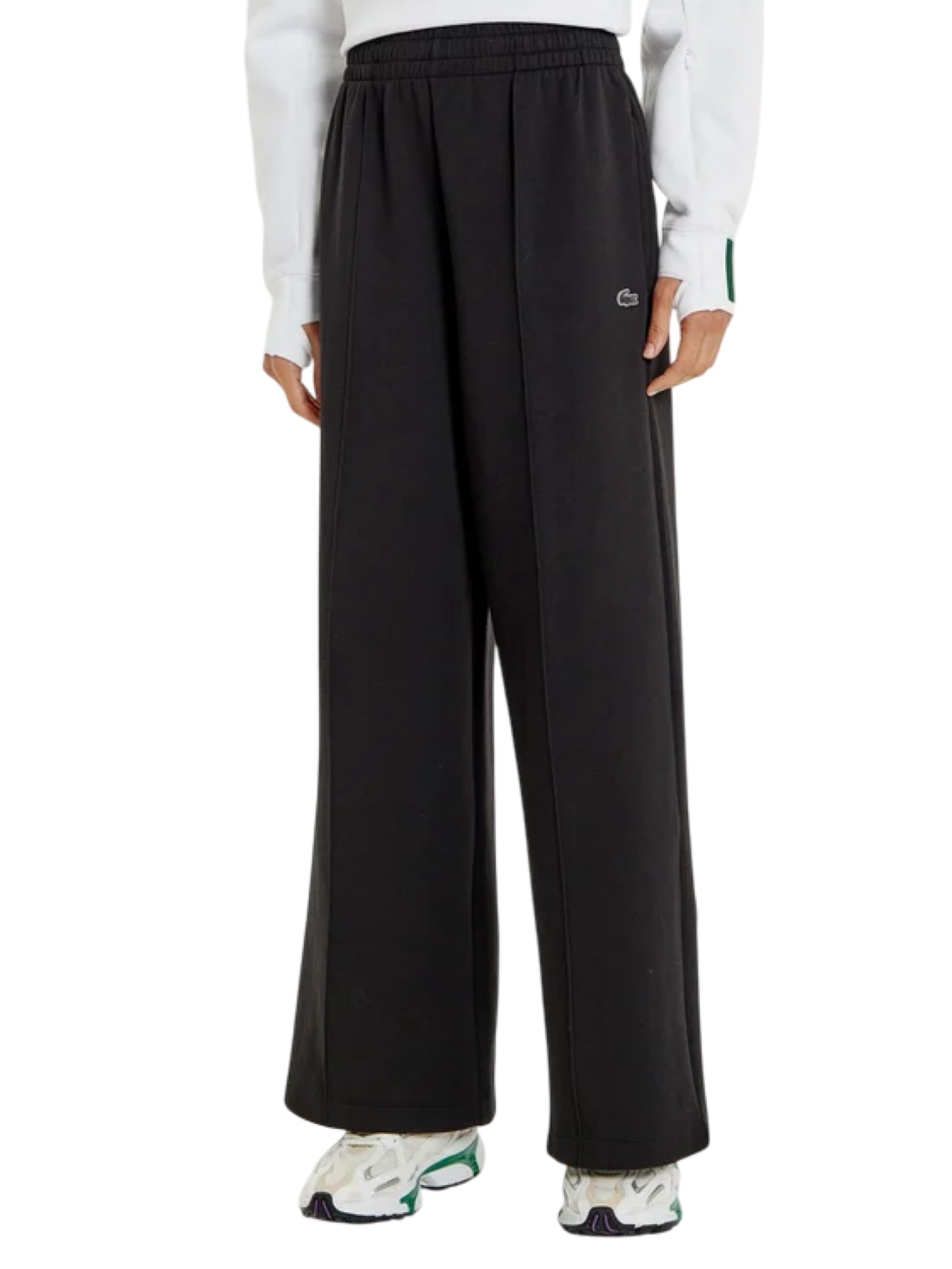 Lacoste pantaloni joggers gamba larga nero XF7374 031 LACOSTE
