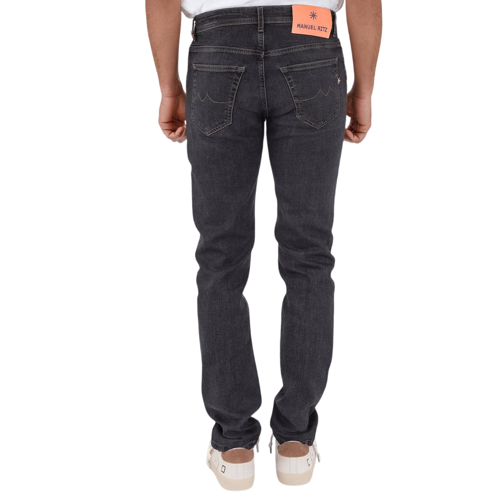 Manuel Ritz jeans uomo slim fit lavaggio grigio 3932J1728L1-253851 98 MANUEL RITZ