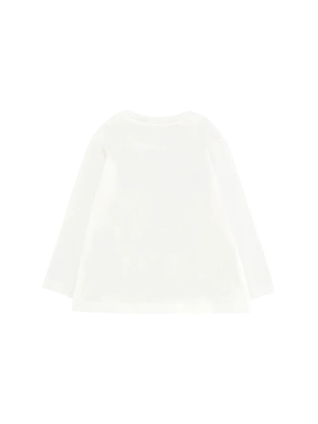 Moschino T-shirt neonato manica lunga panna MZO00R-LAA10 10063 MOSCHINO