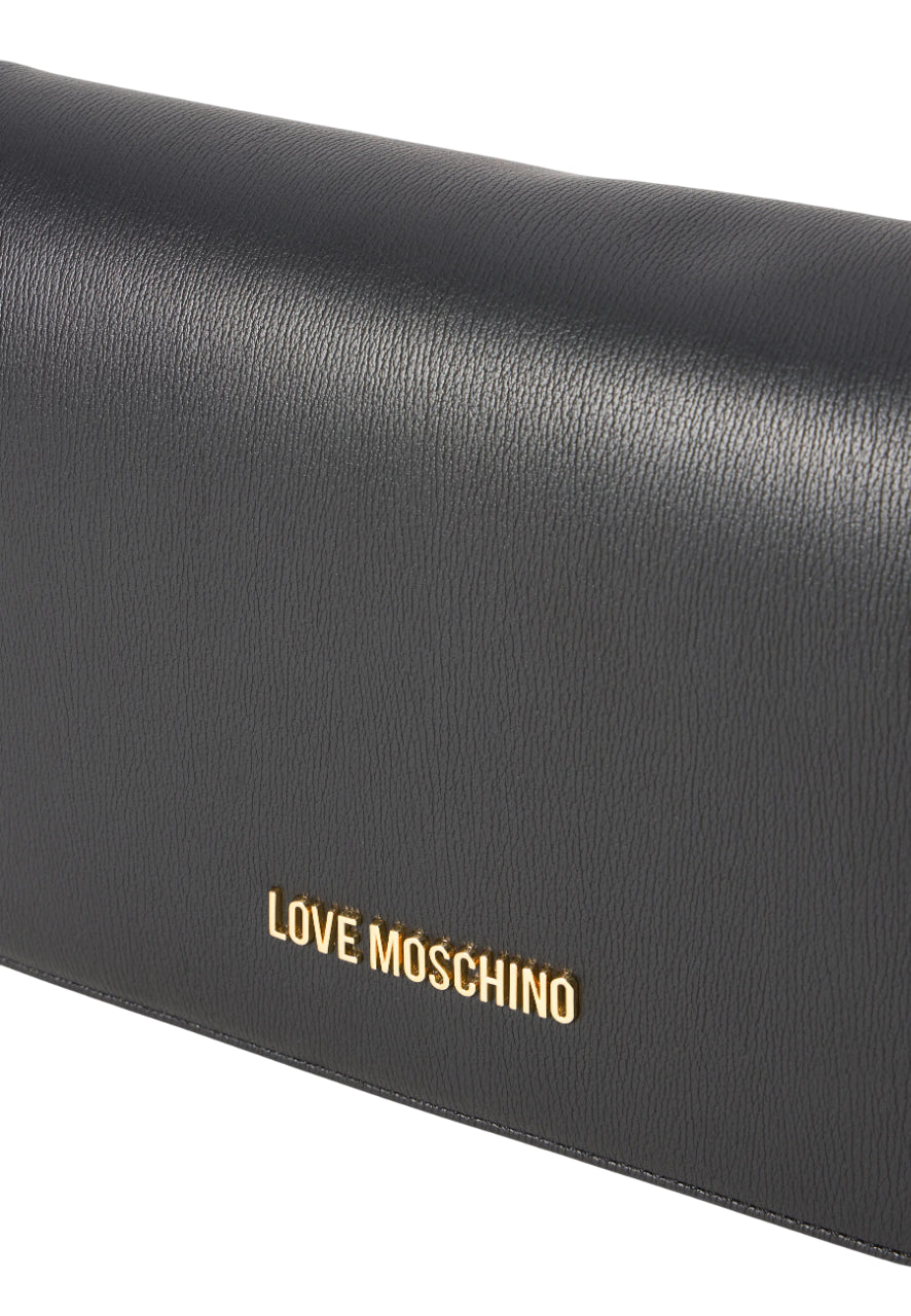 Love Moschino borsa a spalla in ecopelle martellata nero JC4373PP0N-KF0 000 MOSCHINO LOVE