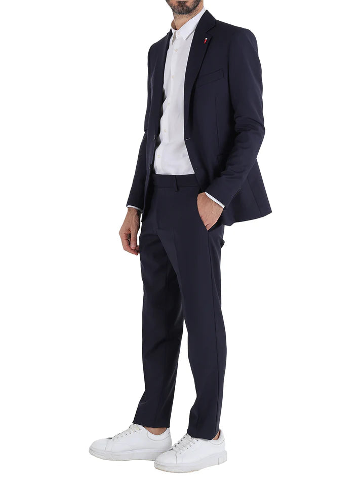 Mulish abito uomo monopetto in fresco lana blu DETROIT-AB7200 BLU MULISH