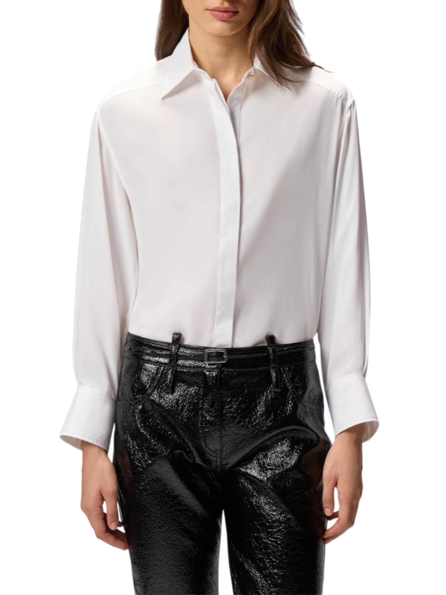 Pinko camicia Cassata manica lunga bianco 105434-A2TG Z05 PINKO