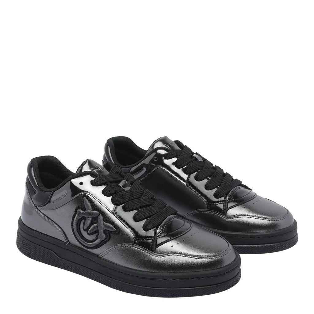 Pinko sneakers Mandy in pelle laminata nero SS0077P049 Z80 PINKO