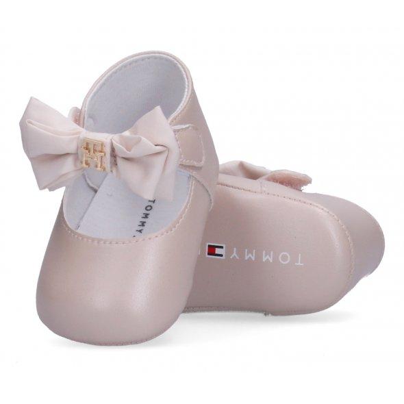 Tommy Hilfiger ballerine neonata con fiocco rosa cipria T0A3-33957-1625 359 Tommy Hilfiger