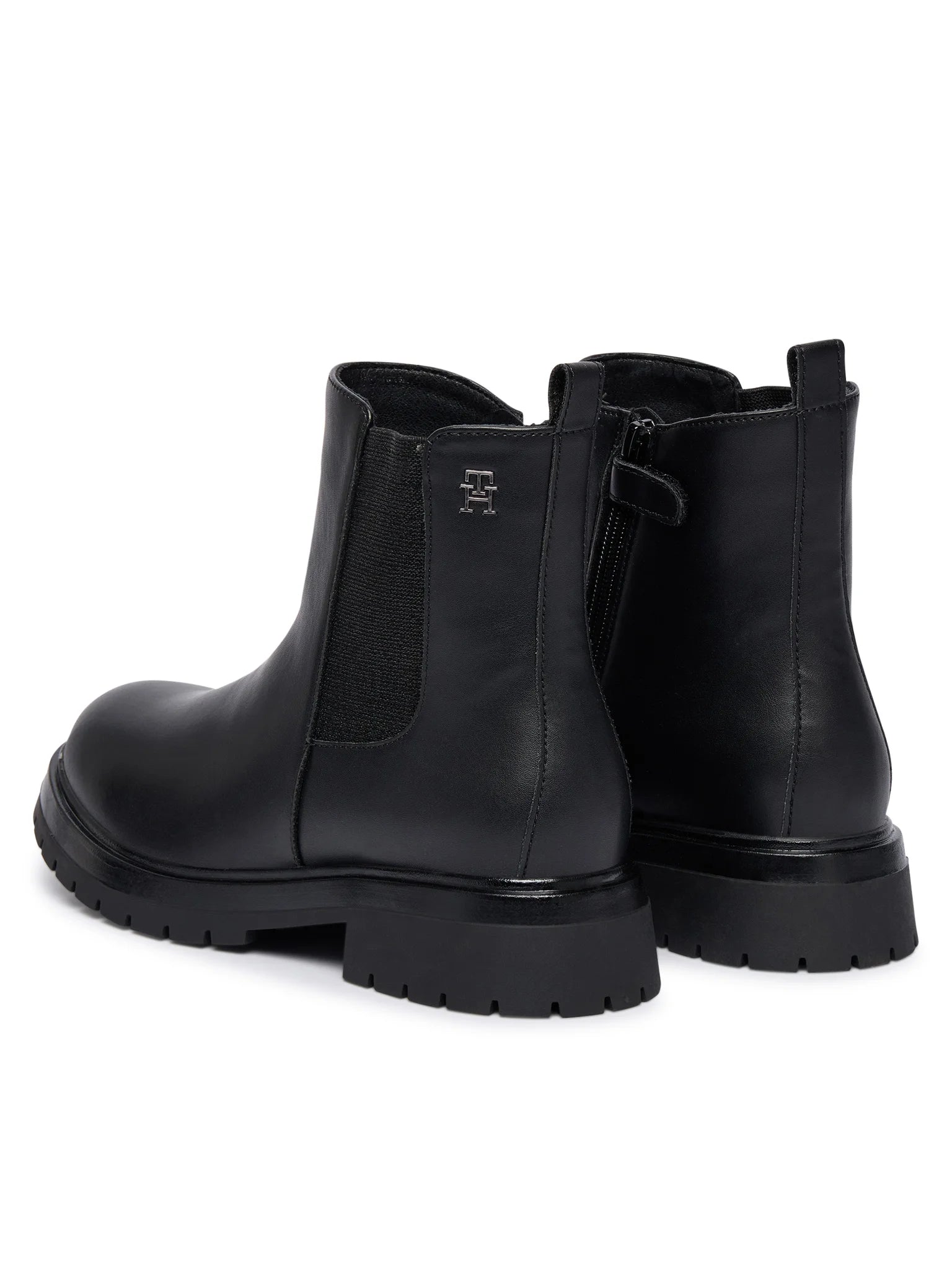 Tommy Hilfiger stivaletti Chelsea bambina in ecopelle nero T3A5-34152-1355 999 Tommy Hilfiger