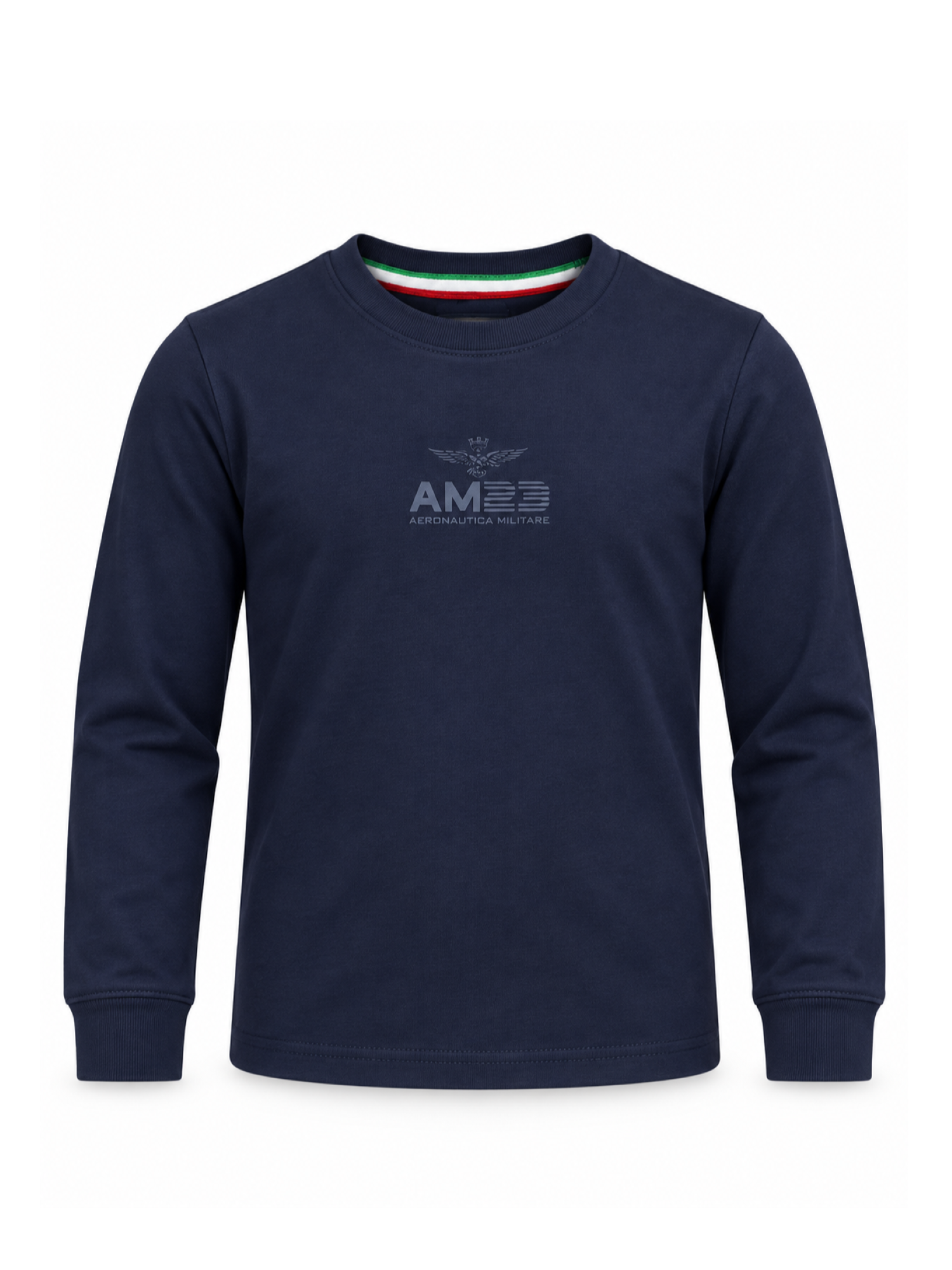 Aeronautica Militare T-shirt manica lunga bambino con logo blu 262TS0072A B08 AERONAUTICA MILITARE