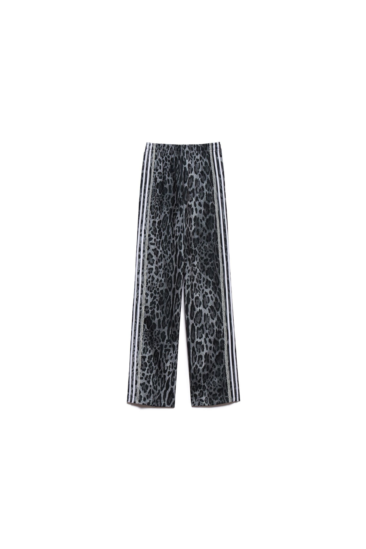 Aniye By pantaloni donna Jodie wide leg animalier grigio 181064 02536 ANIYE BY
