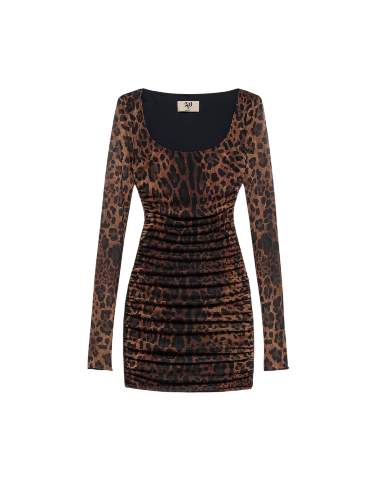 Aniye By abito corto Lulù stampa animalier marrone nero 181227 02534 ANIYE BY