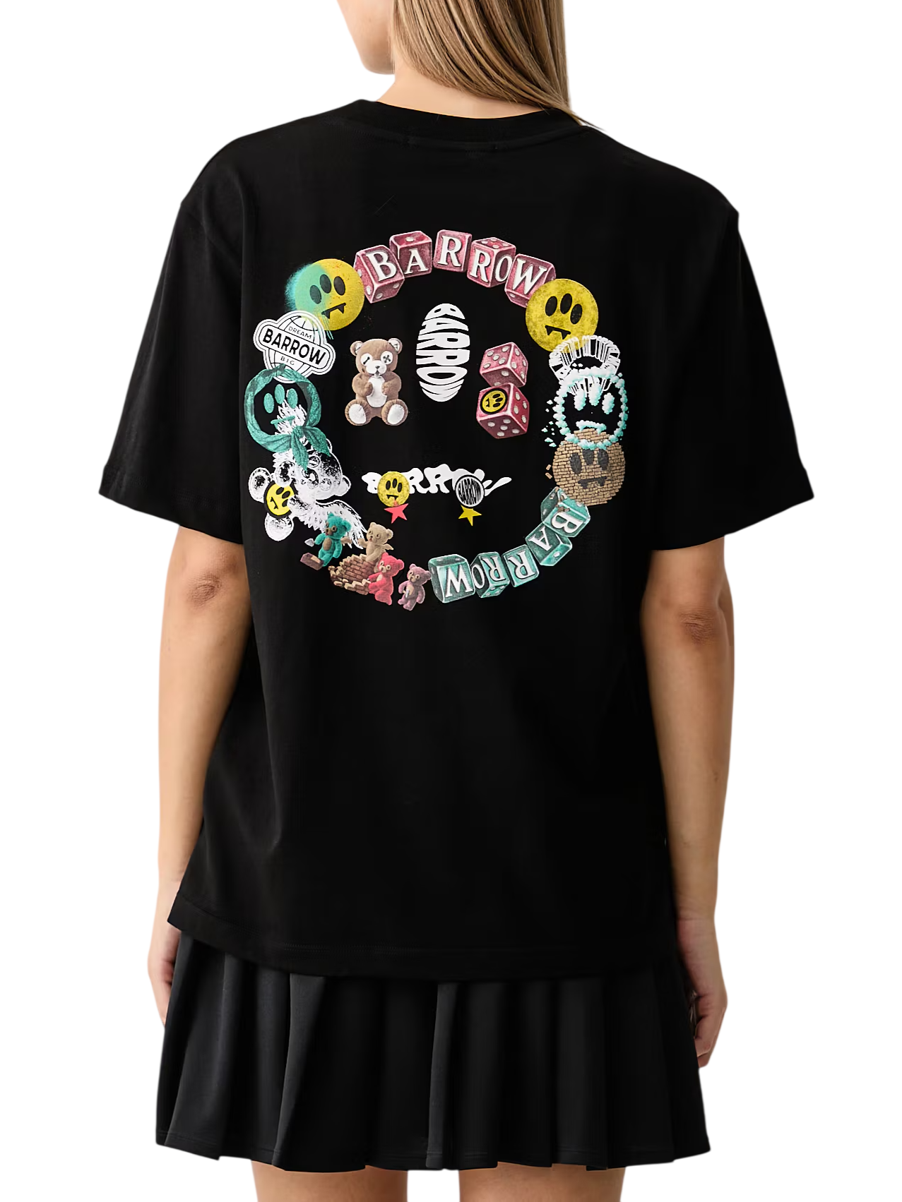 Barrow T-shirt unisex in jersey con stampe iconiche nero F6BWUATH068 110 BARROW