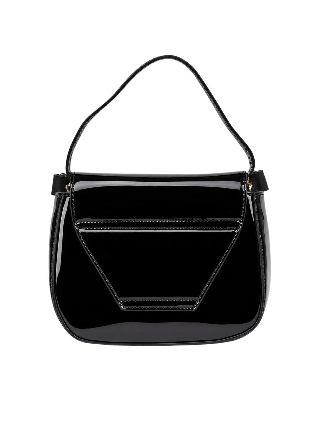Barrow borsa a tracolla bambina in vernice con patch iconico nero F6BKJGBA178 110 BARROW KIDS