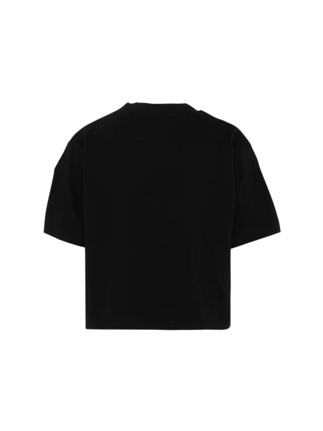 Barrow T-shirt bambina manica corta stampa logo nero F6BKJGTH011 110 BARROW KIDS
