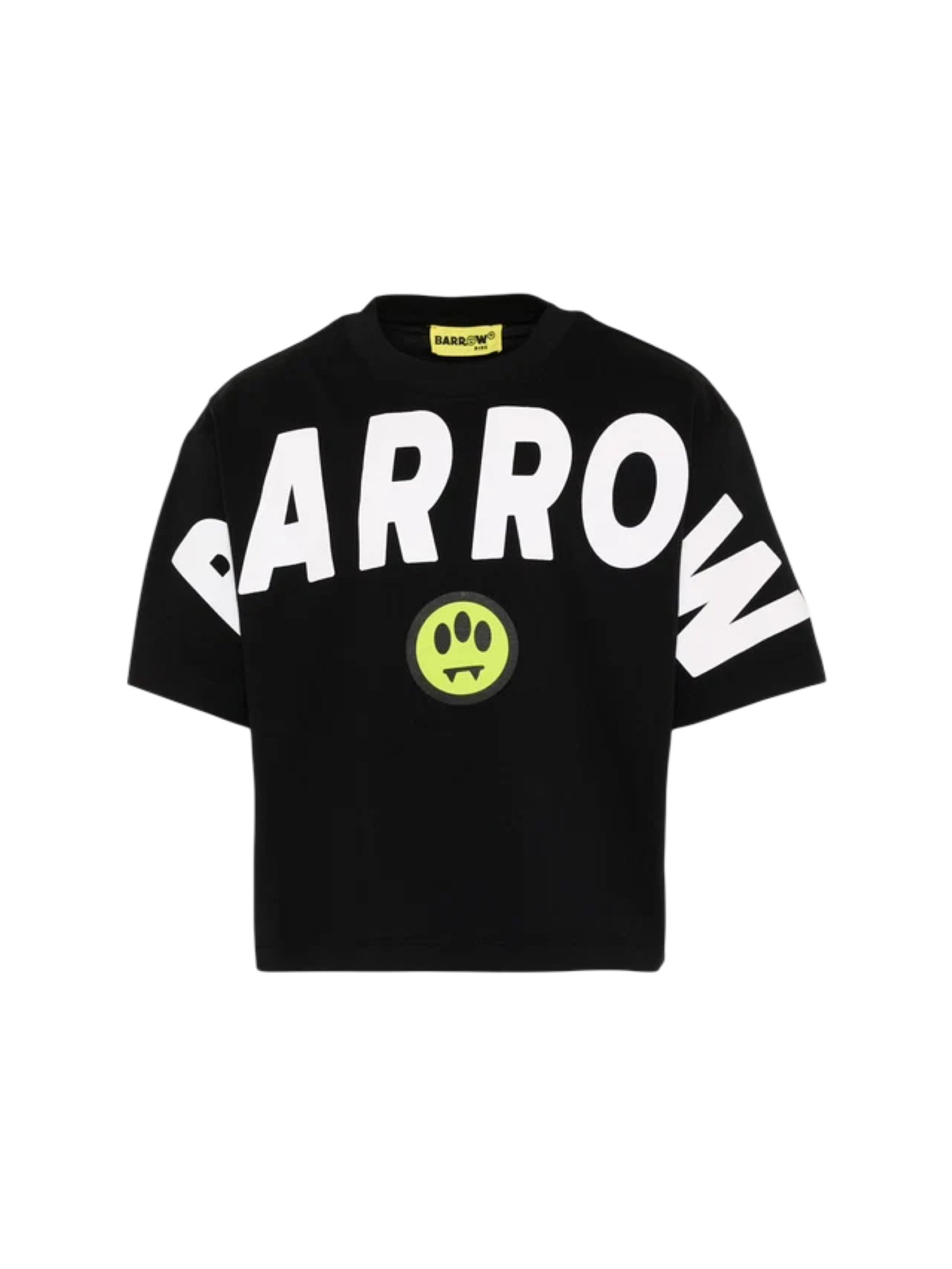 Barrow T-shirt bambina manica corta stampa logo nero F6BKJGTH011 110 BARROW KIDS