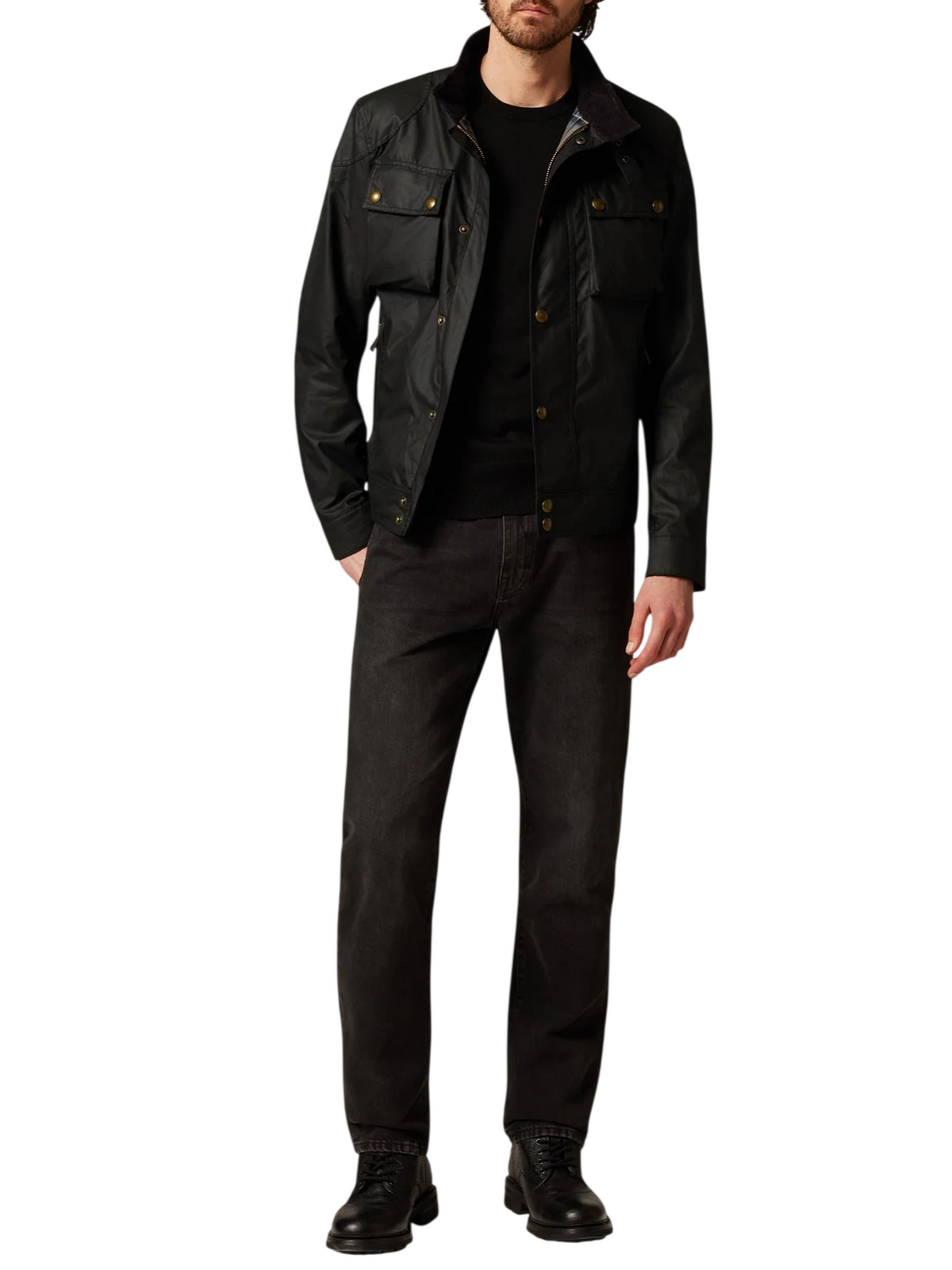 racemaster jacket icon 105306 BLACK BELSTAFF