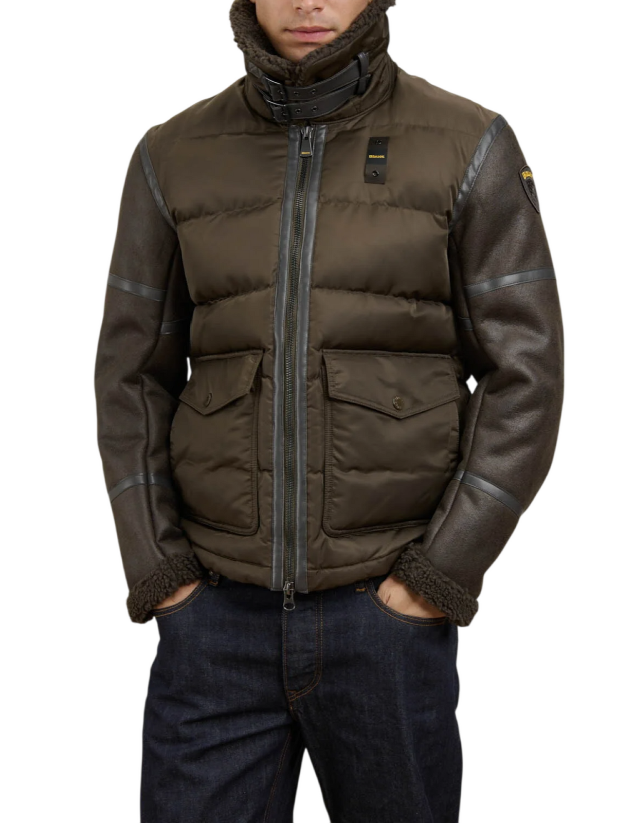 Blauer giubbino montone ecologico Amherst uomo marrone 26WBLUC02239-007280 382 BLAUER